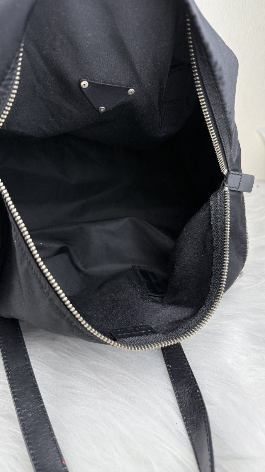 Prada Prada Nylon and Leather Boston Bag Size ONE SIZE - 9 Thumbnail