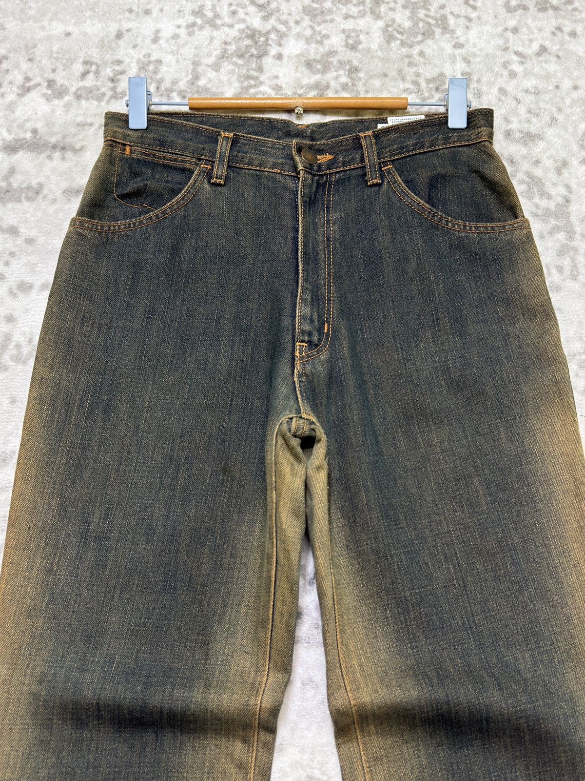 Vintage Lady Wrangler Bell Bottom 90s Sun Faded Grunge Denim Jeans Size US 28 / EU 44 - 3 Thumbnail
