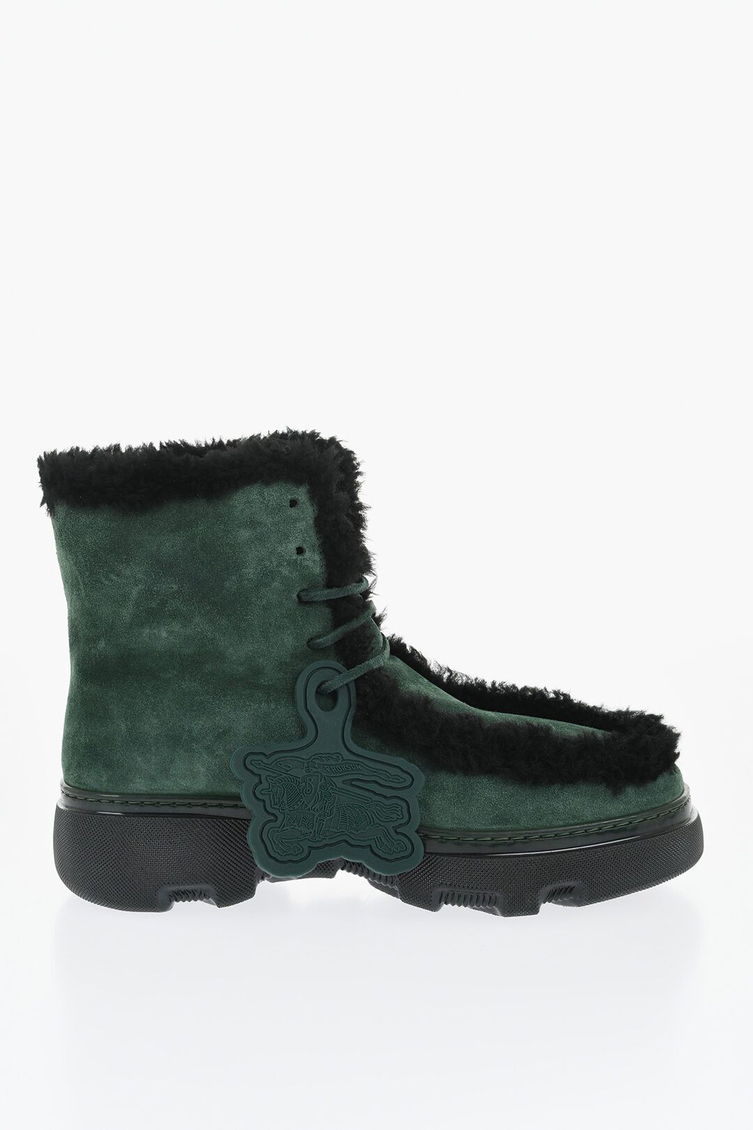 Burberry og1mm0325 Suede Chugga Ankle Boots in Green Size US 7 / EU 40 - 1 Thumbnail