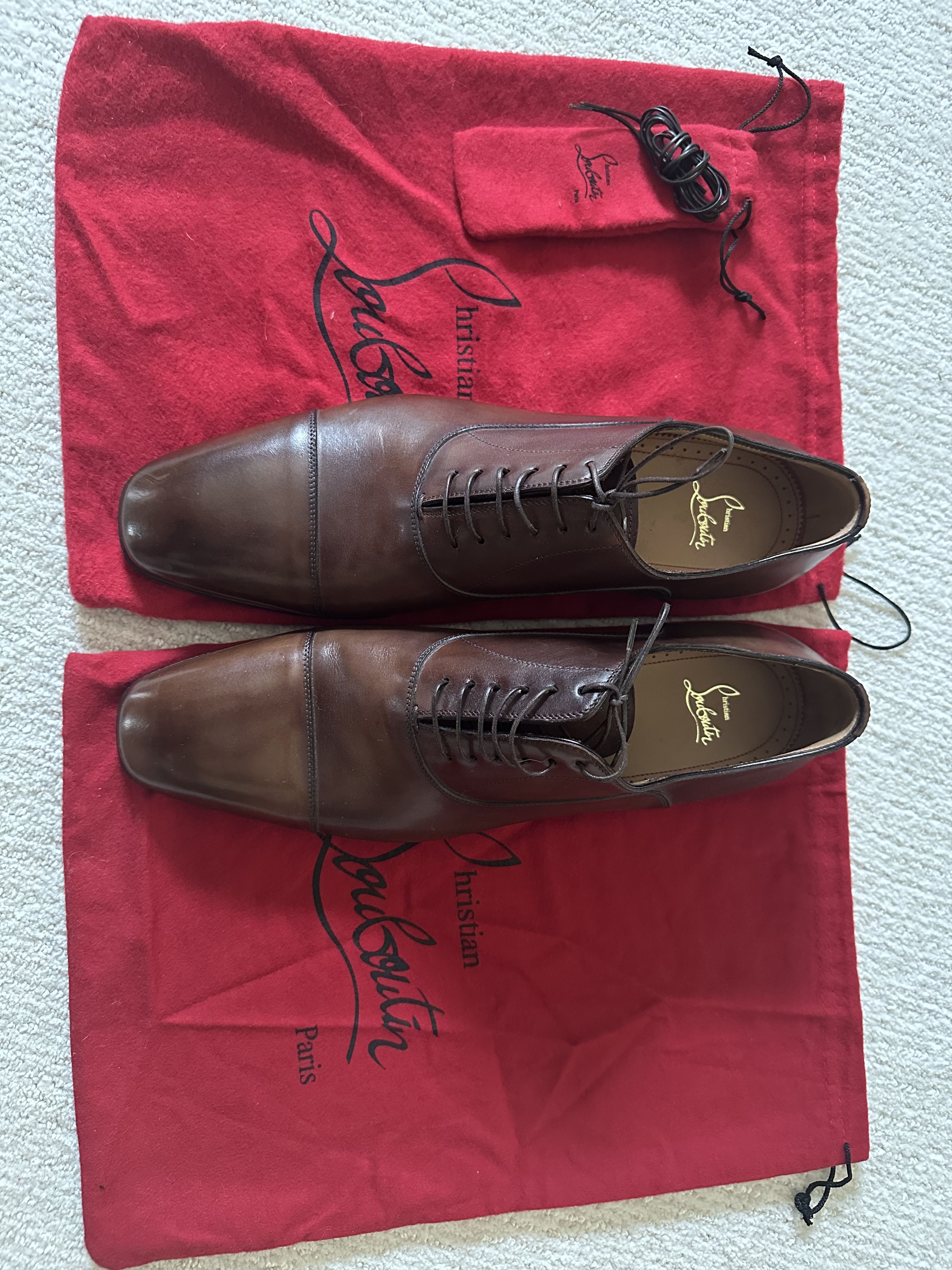 Christian Louboutin Greggo Leather Oxfords Size US 13 / EU 46 - 1 Thumbnail