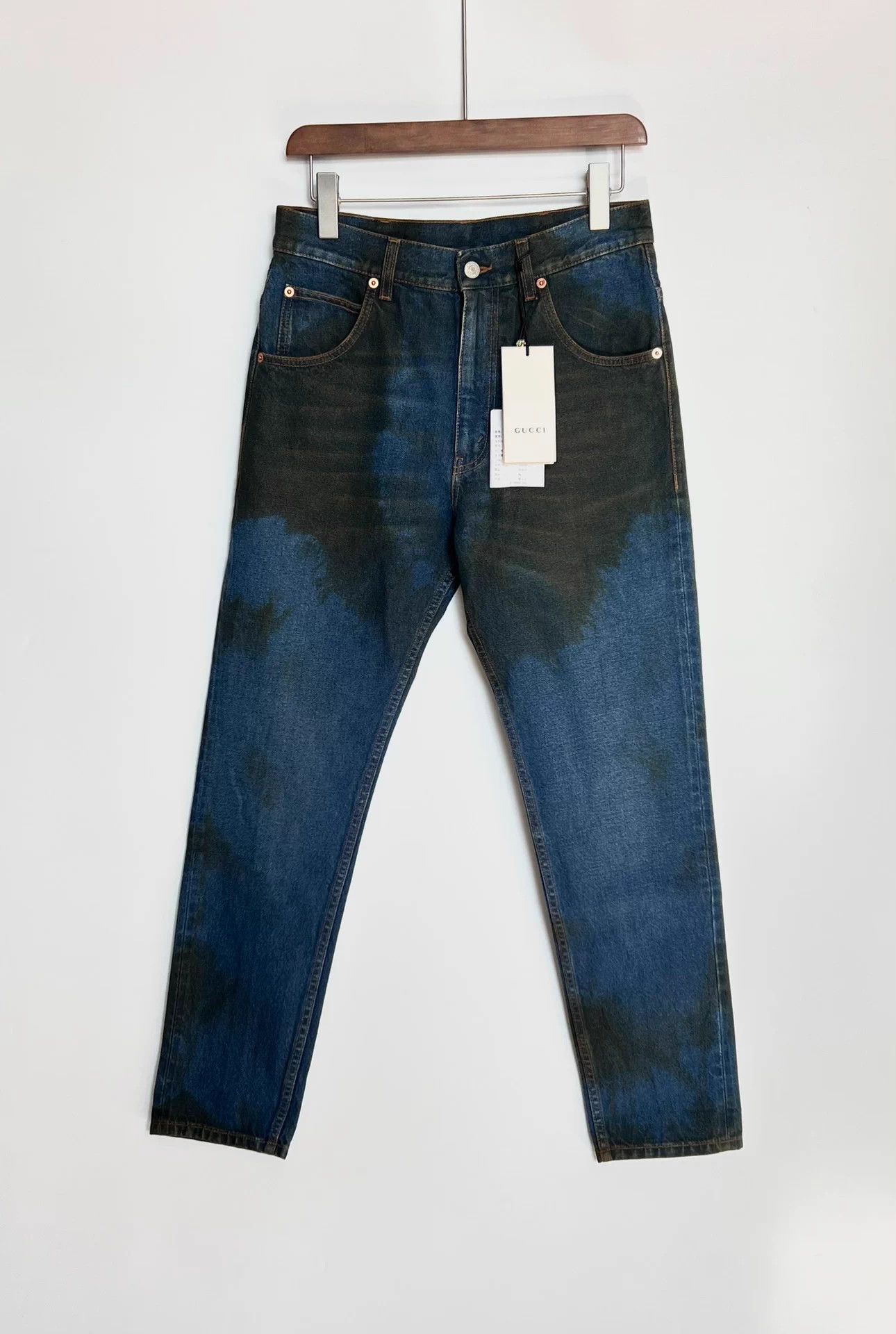 Gucci Gucci Rendered Denim Jeans - New w/ Tags & Bag Size 29" - 1 Thumbnail