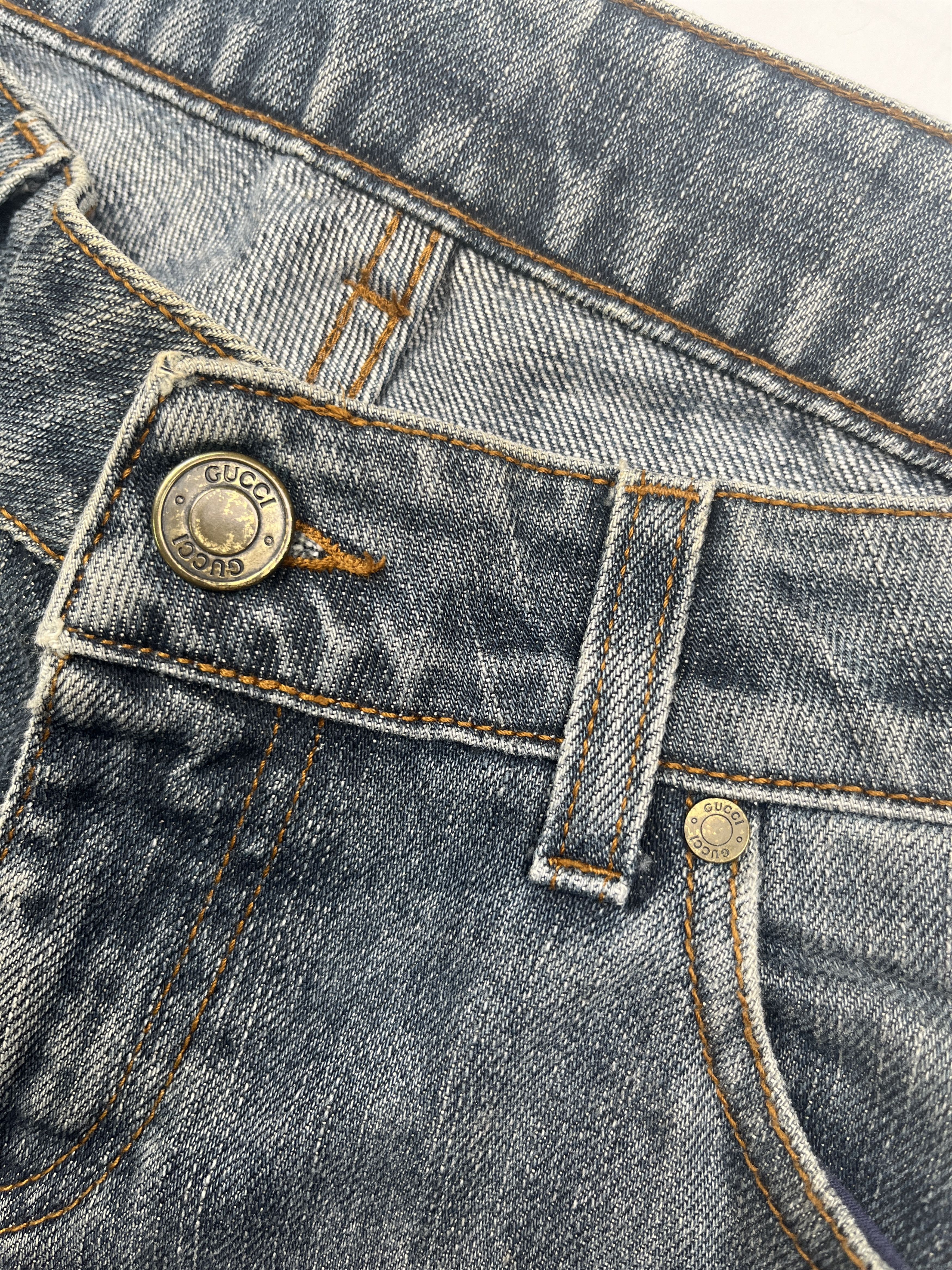Gucci Gucci Blue Washed Jeans Size 26" / US 2 / IT 38 - 4 Thumbnail