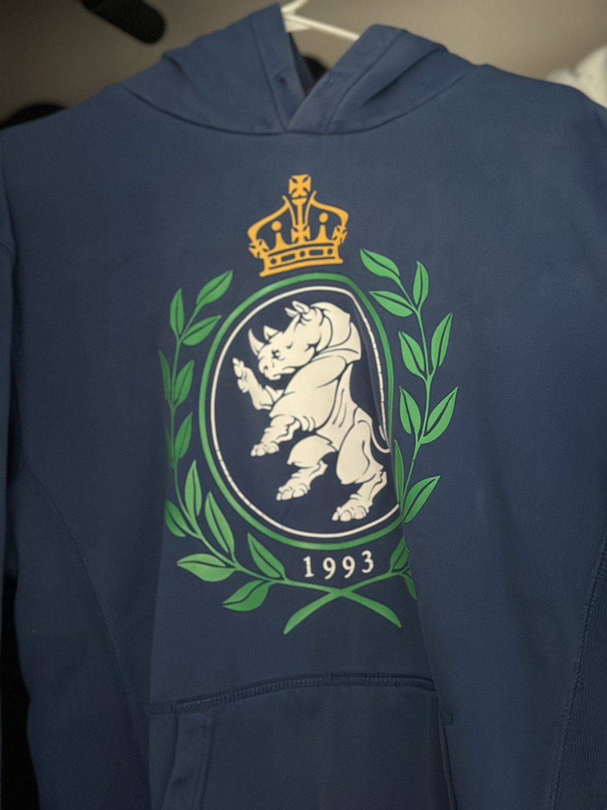 Ecko Unltd. Ecko Untld Navy blue hoodie with green accents #hoodie Size US L / EU 52-54 / 3 - 1 Thumbnail
