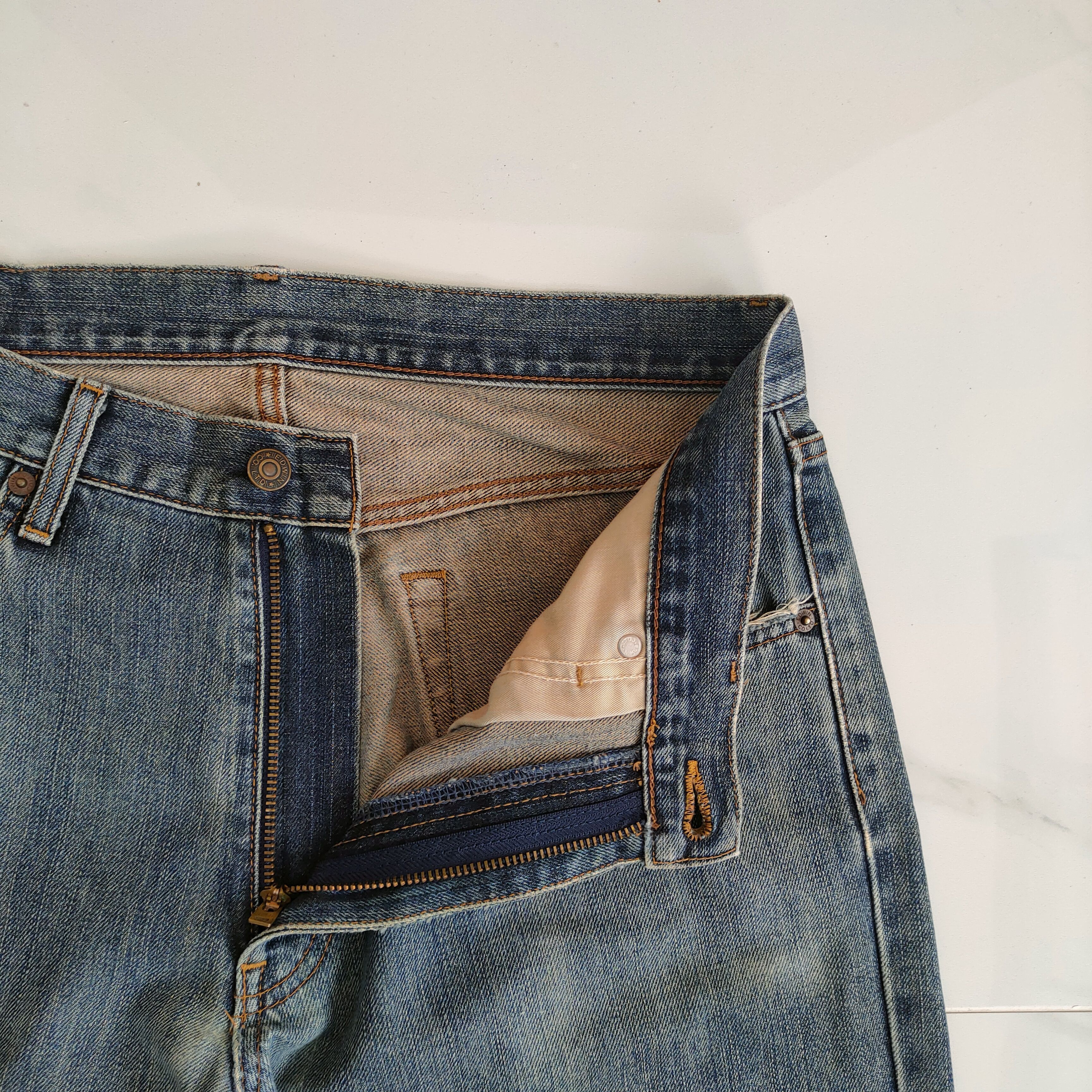 Edwin × Vintage VINTAGE EDWIN FADED JEAN DENIM PANTS Size US 33 - 6 Thumbnail