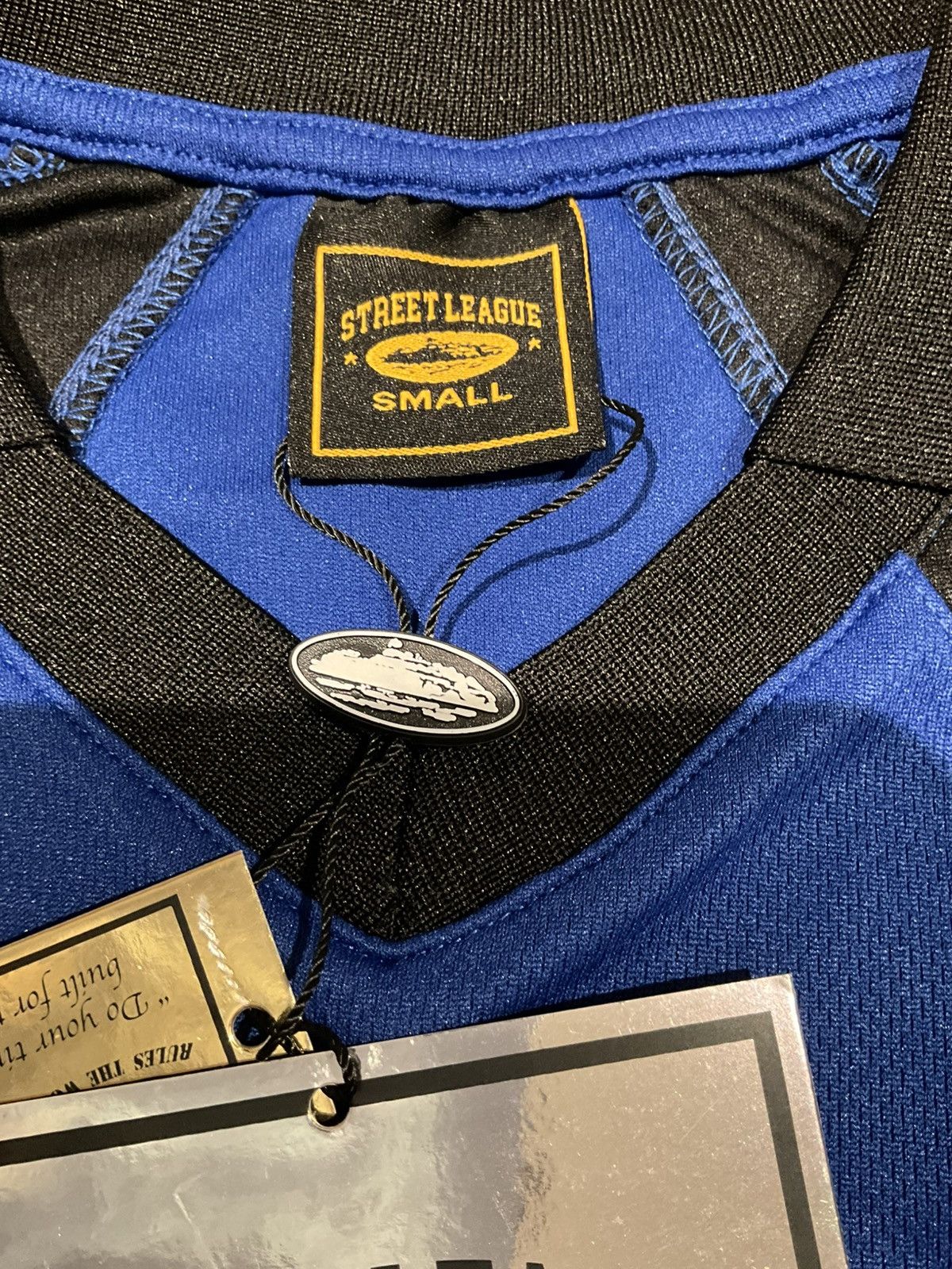 Corteiz Alcatraz Football Jersey Navy Size Small