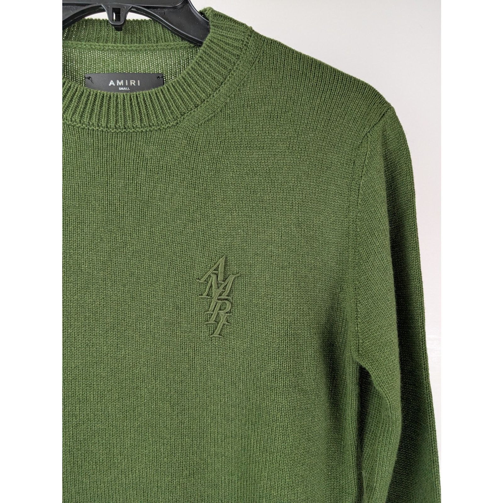 Amiri o1rshd1 Amiri Stack Crewneck Sweatshirt in Spindle Tree Size US S / EU 44-46 / 1 - 5 Thumbnail