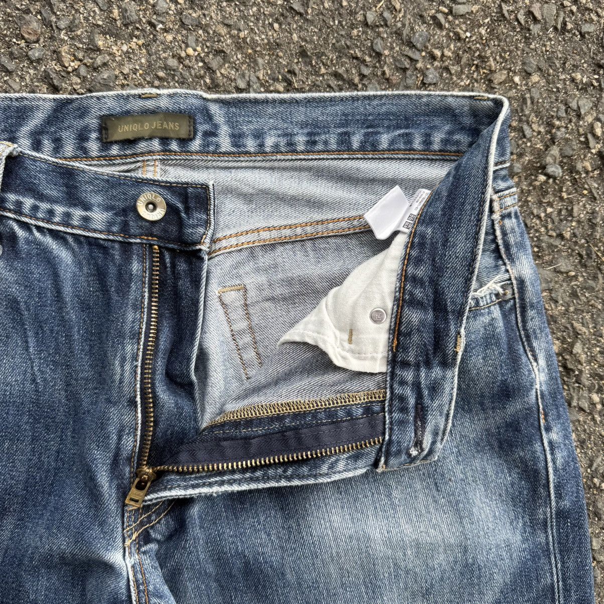 Japanese Brand VINTAGE JAPANESE STRAIGHT FADED JEAN DENIM PANTS Size US 35 - 7 Thumbnail