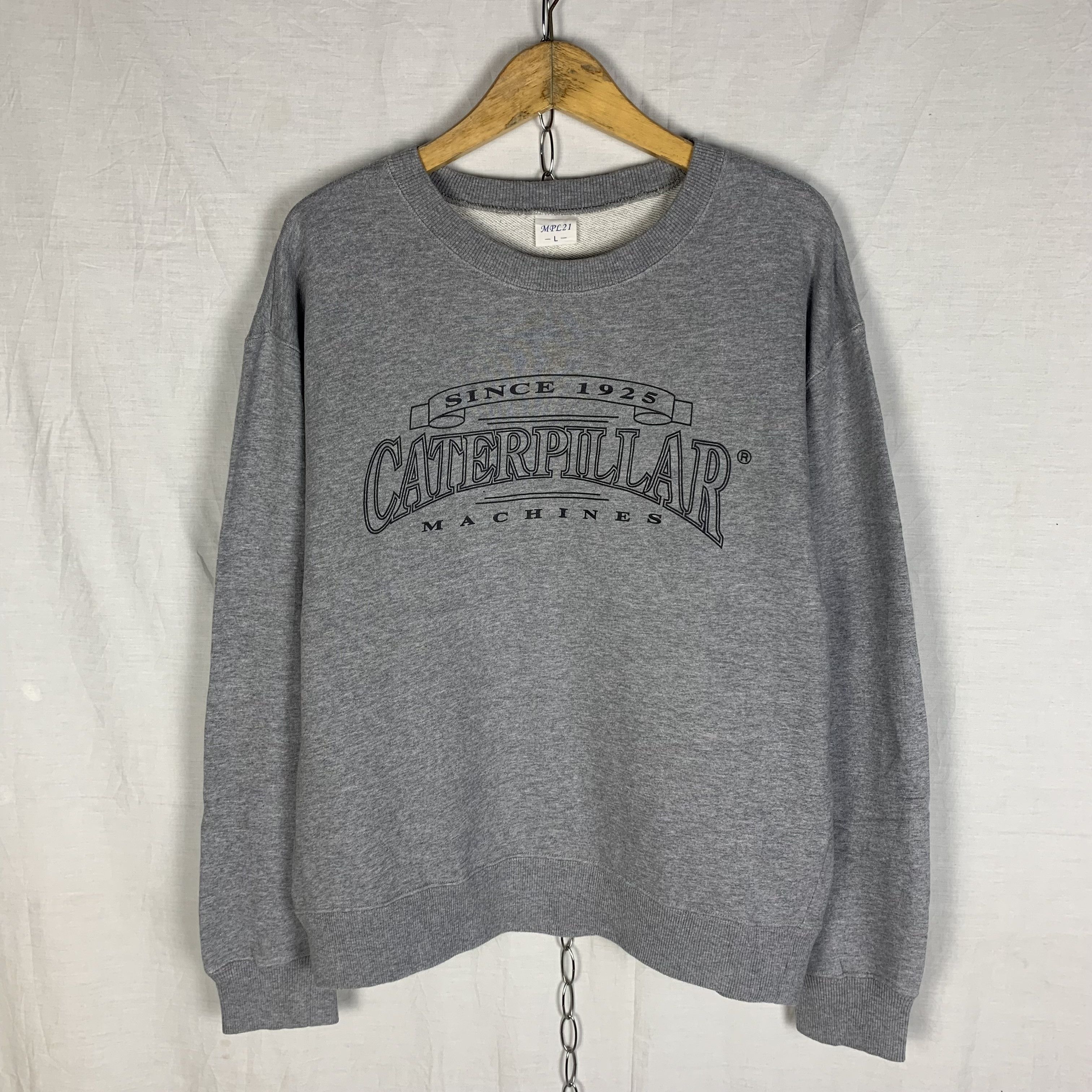 Japanese Brand Caterpillar Machines Sweatshirt Crewneck Size US L / EU 52-54 / 3 - 1 Thumbnail