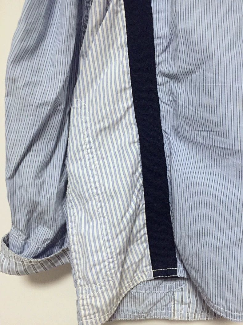 Comme des Garcons Striped Patchwork Cotton Jacket 2505-Nextarrow Size US S / EU 44-46 / 1 - 3 Thumbnail