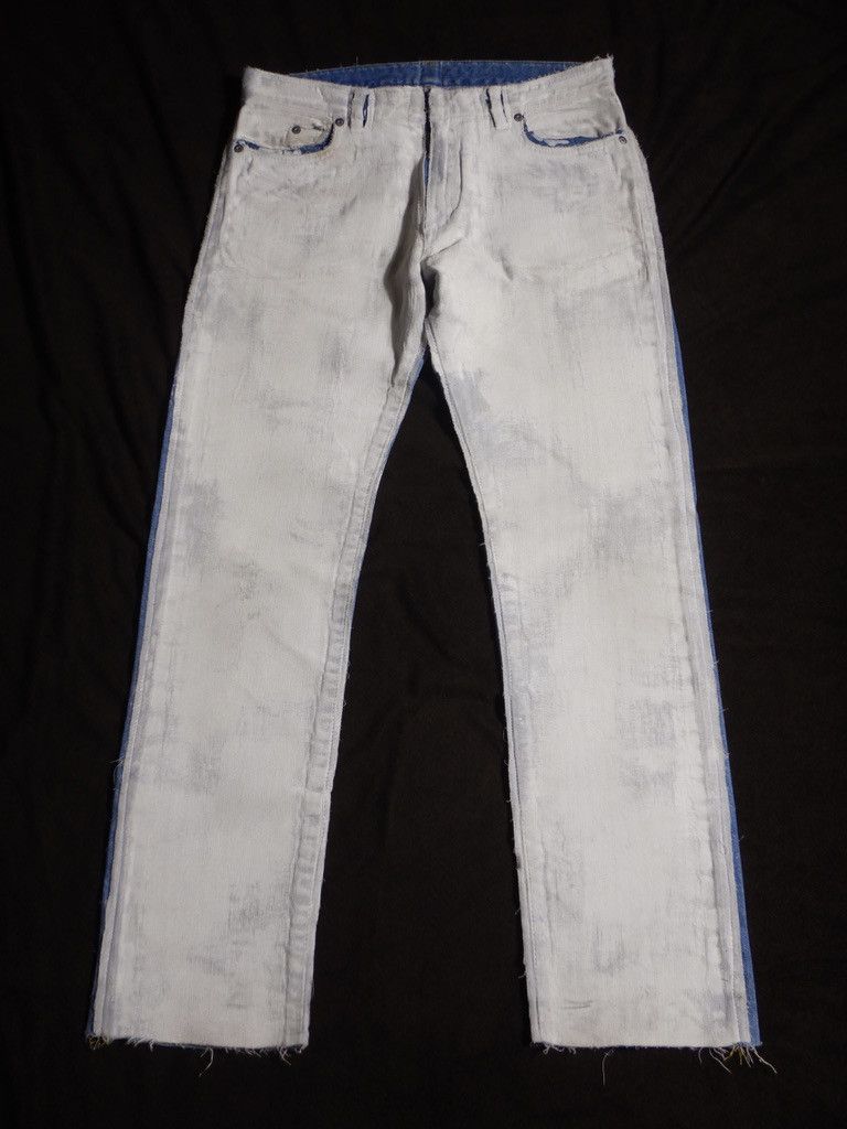 Maison Margiela 2016 Cracked Paint Jeans Size US 28 / EU 44 - 1 Thumbnail