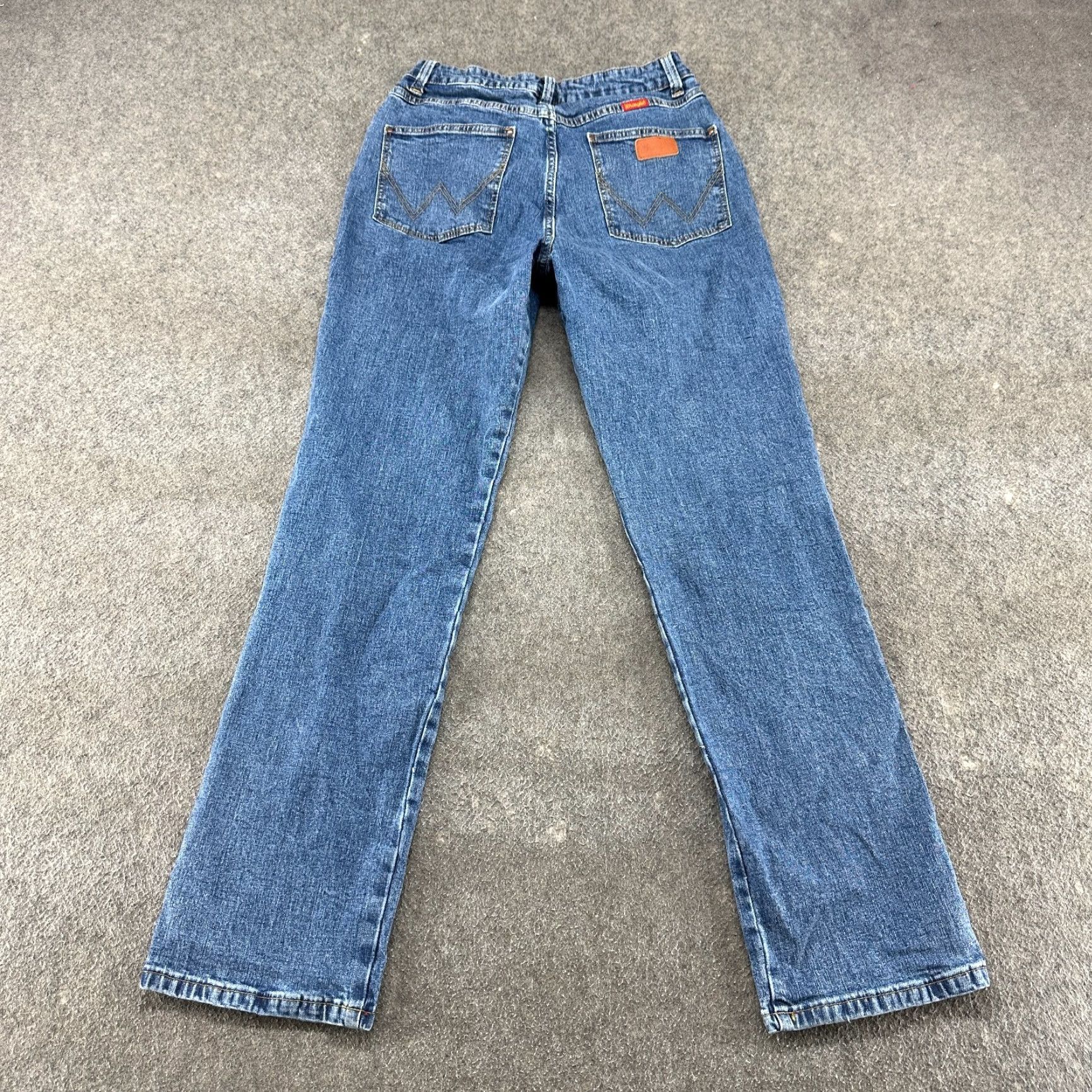 Wrangler Wrangler Jeans Womens Jeans Bootcut Cowboy Cut Slim Fit Medium Wash 9x32 Blue 29W 32in Inseam 5-Pocket Denim Color Blue 1018MWZ Mens/ Womens Size 30" / US 8 / IT 44 - 4 Thumbnail
