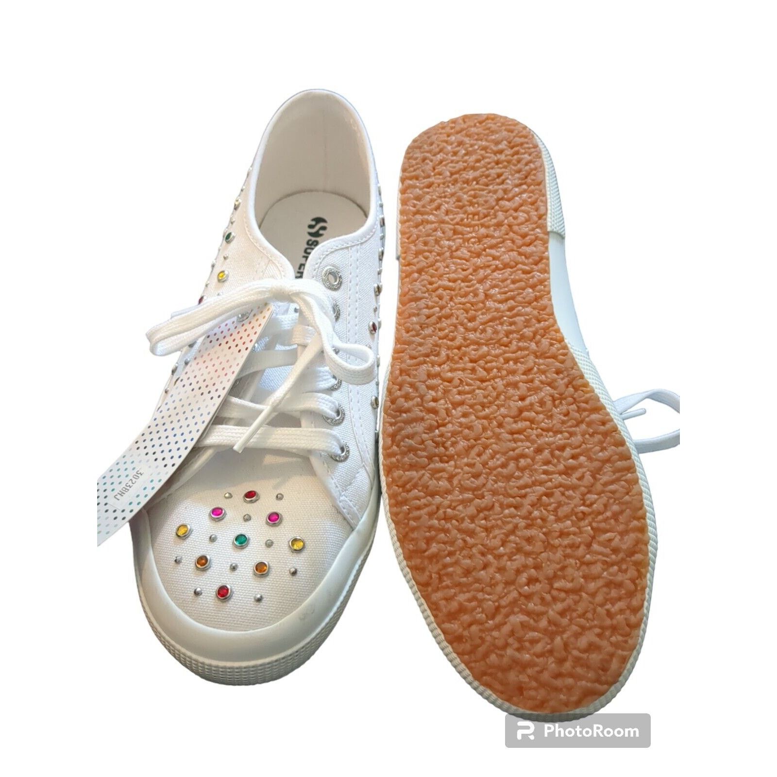 Superga NEW SUPERGA Women's Cotu Classic White Sneakers SZ 8.5 Size US 8.5 / IT 38.5 - 5 Thumbnail