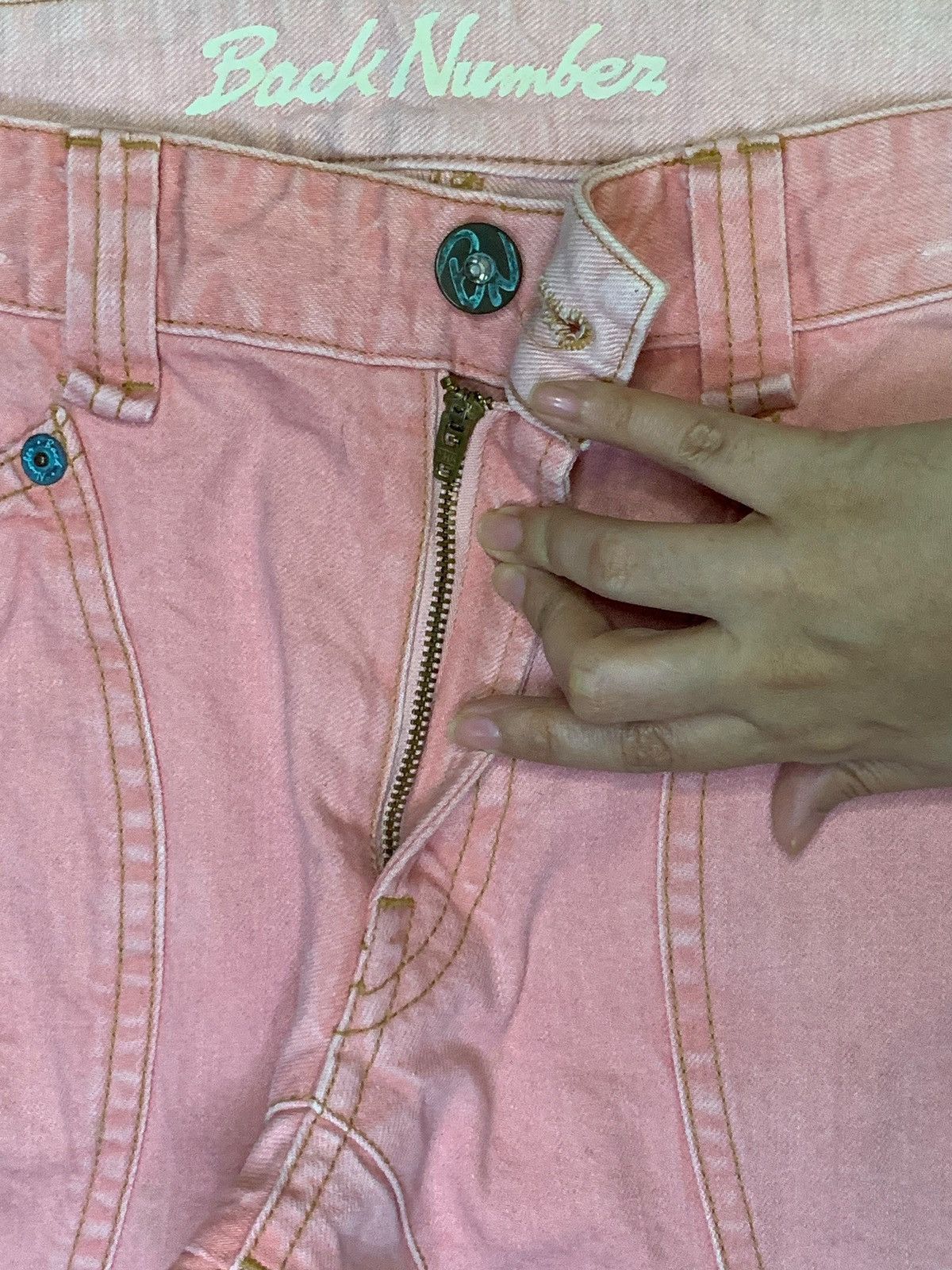 Japanese Brand Vintage Japanese Brand Faded Wash Patched Bootcut Jeans Size US 34 / EU 50 - 3 Thumbnail