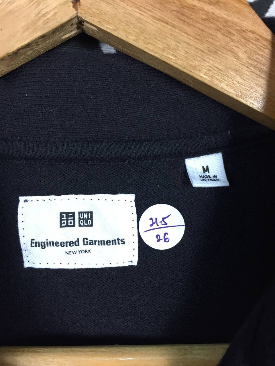 Engineered Garments × Uniqlo Engineered Garments x Uniqlo Solid Black Collar Polo Tee Size US M / EU 48-50 / 2 - 7 Thumbnail