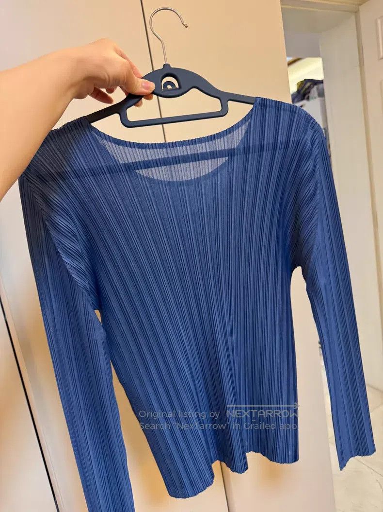 Issey Miyake Issey Miyake Crew Neck Long Sleeve Top Size L / US 10 / IT 46 - 4 Thumbnail