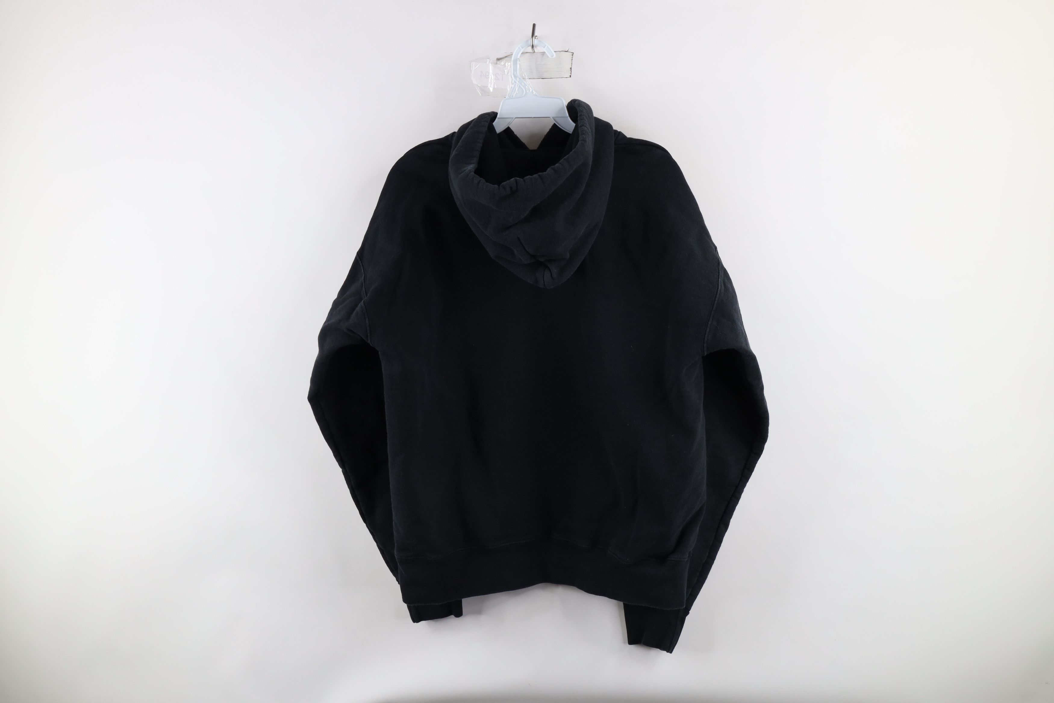 Vintage Vintage 90s Streetwear Heavyweight Hoodie Sweatshirt Black Size US M / EU 48-50 / 2 - 9 Thumbnail