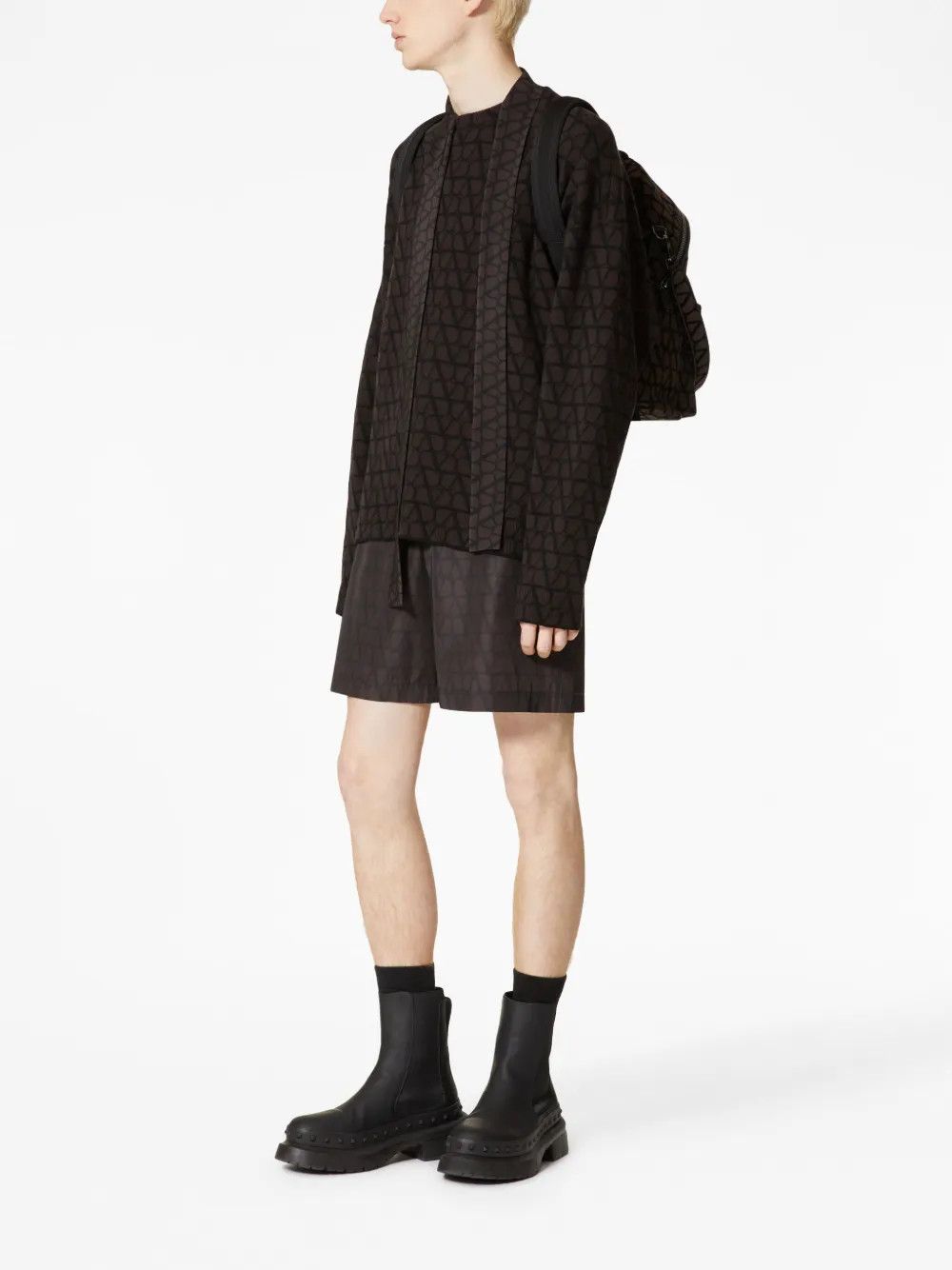 Valentino o1y0525 Crewneck Sweater in Dark Brown Size US M / EU 48-50 / 2 - 5 Thumbnail