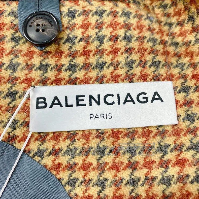 Balenciaga Balenciaga Long Tartan Coat Size XS / US 0-2 / IT 36-38 - 6 Thumbnail