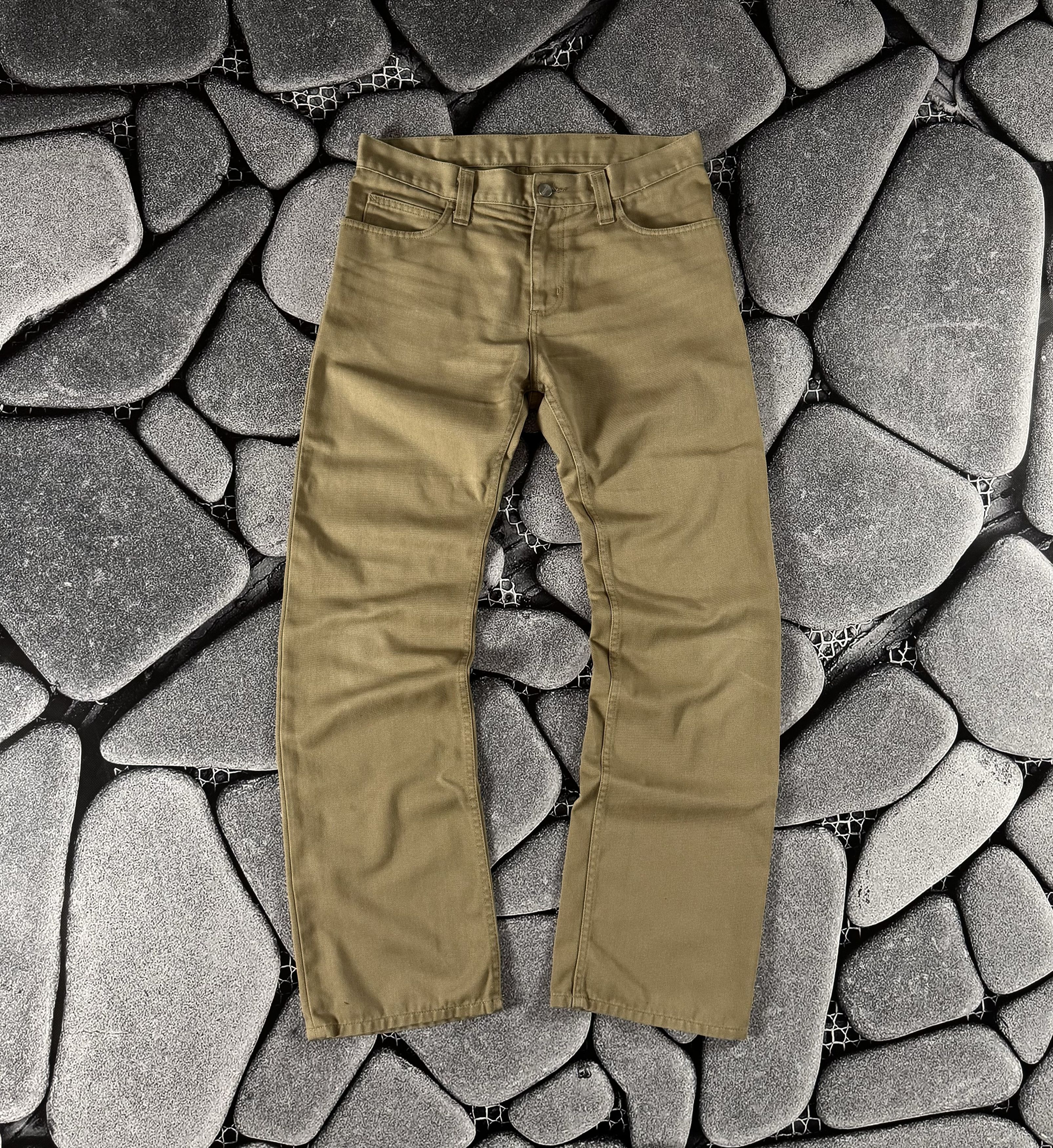 Carhartt × Vintage CARHARTT ROCKIN' PANT VINTAGE SKATE STRAIGHT BIEGE WORKWEAR Size US 31 - 2 Thumbnail
