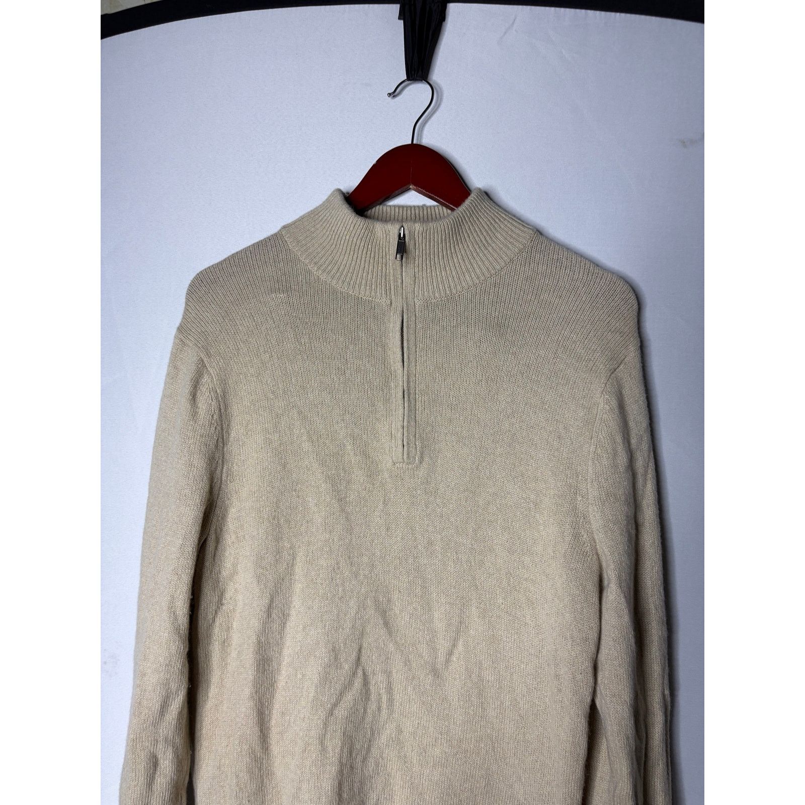 Patagonia Patagonia Men's Recycled Cashmere 1/4-Zip Sweater in cream S Size US S / EU 44-46 / 1 - 6 Thumbnail