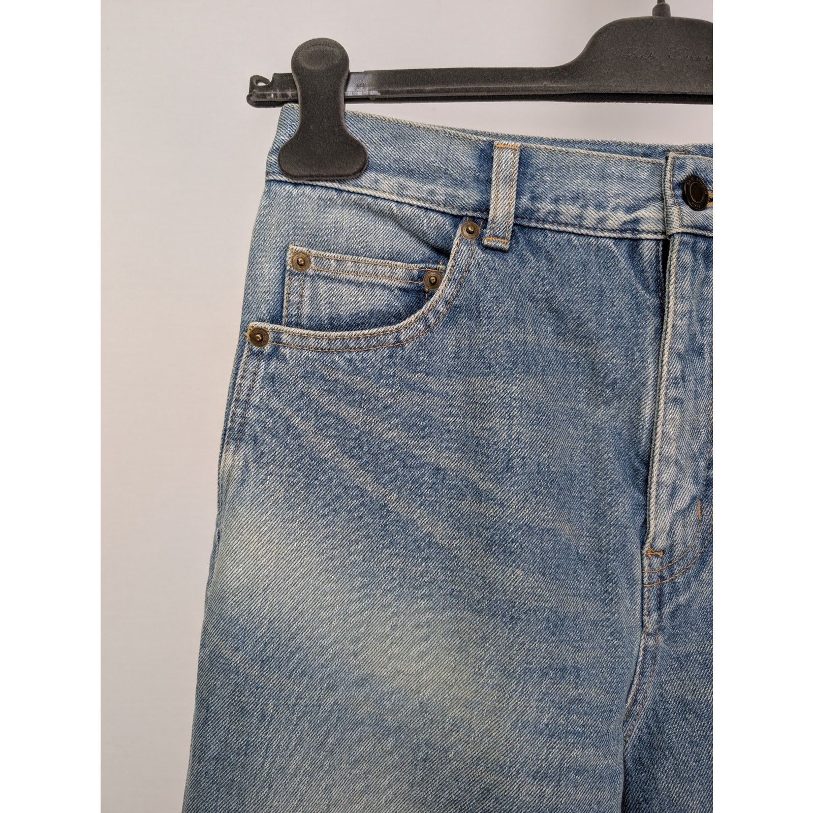 Saint Laurent Paris o1rshd1 70's Pants OGKD77 Jean in Medium Blue Size US 29 - 6 Thumbnail