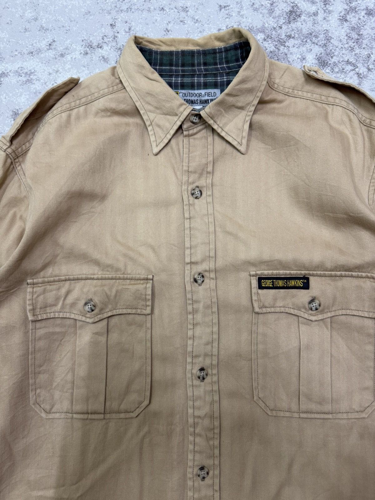 Japanese Brand VINTAGE GT HAWKINS ENGLAND OUTDOOR&FIELD BUTTON UP SHIRT Size US XL / EU 56 / 4 - 5 Thumbnail