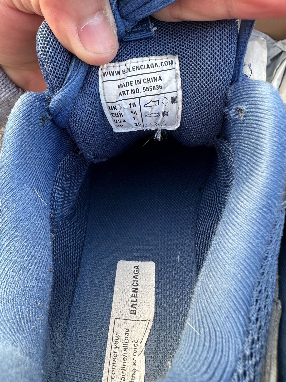 Balenciaga Balenciaga LED Marina Blue Size US 11 / EU 44 - 12 Thumbnail