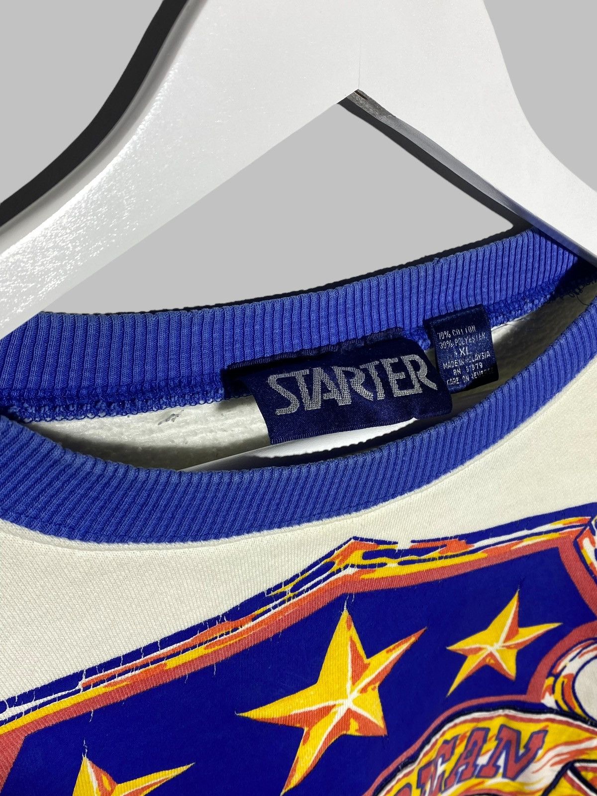 Starter × Vintage Vintage 80s 90s Starter All American Oversized Sweatshirt Size US XL / EU 56 / 4 - 24 Thumbnail