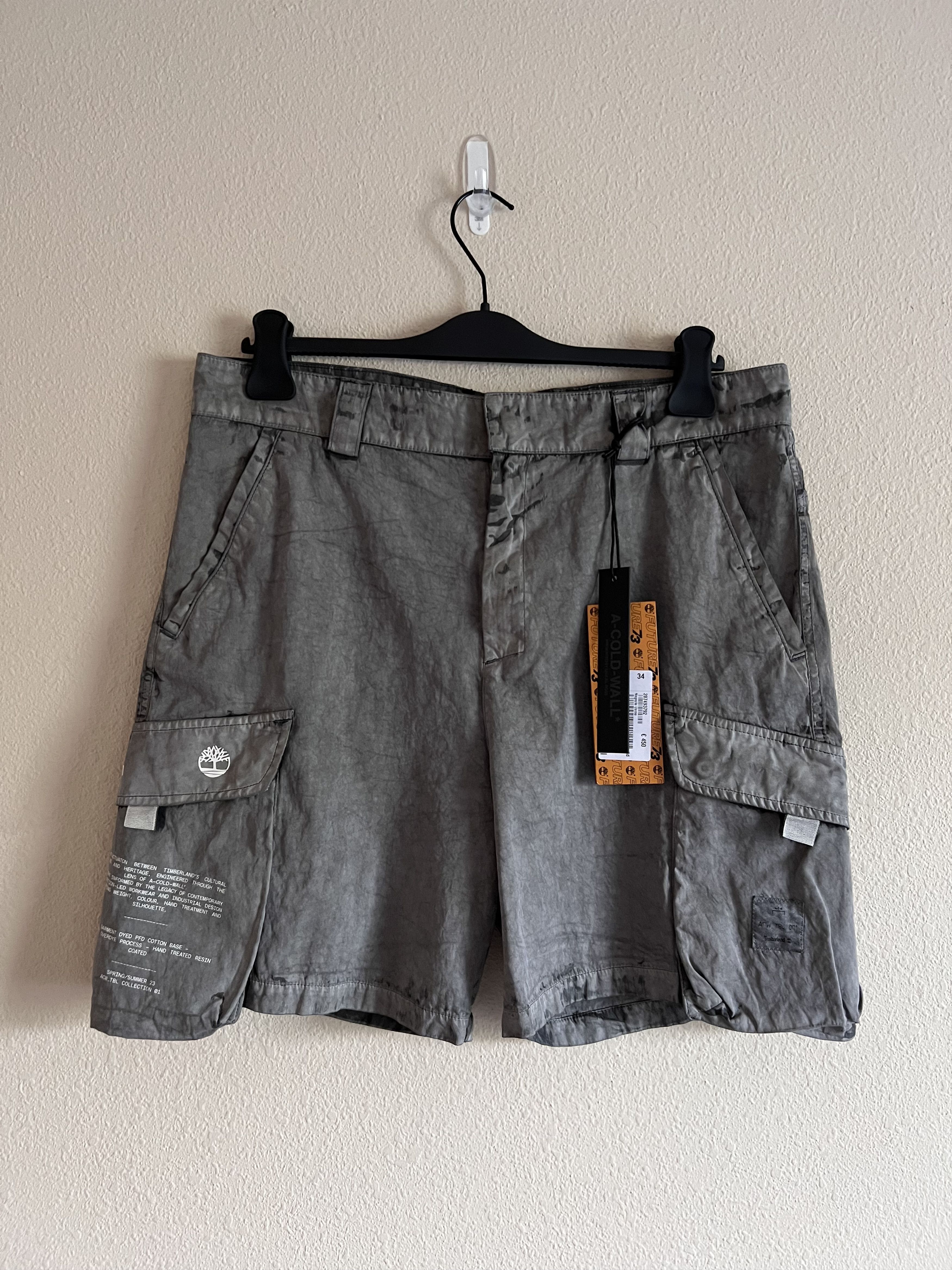 A-COLD-WALL* × Timberland Timberland A Cold Wall Cargo Shorts in Gray Size US 34 / EU 50 - 1 Thumbnail