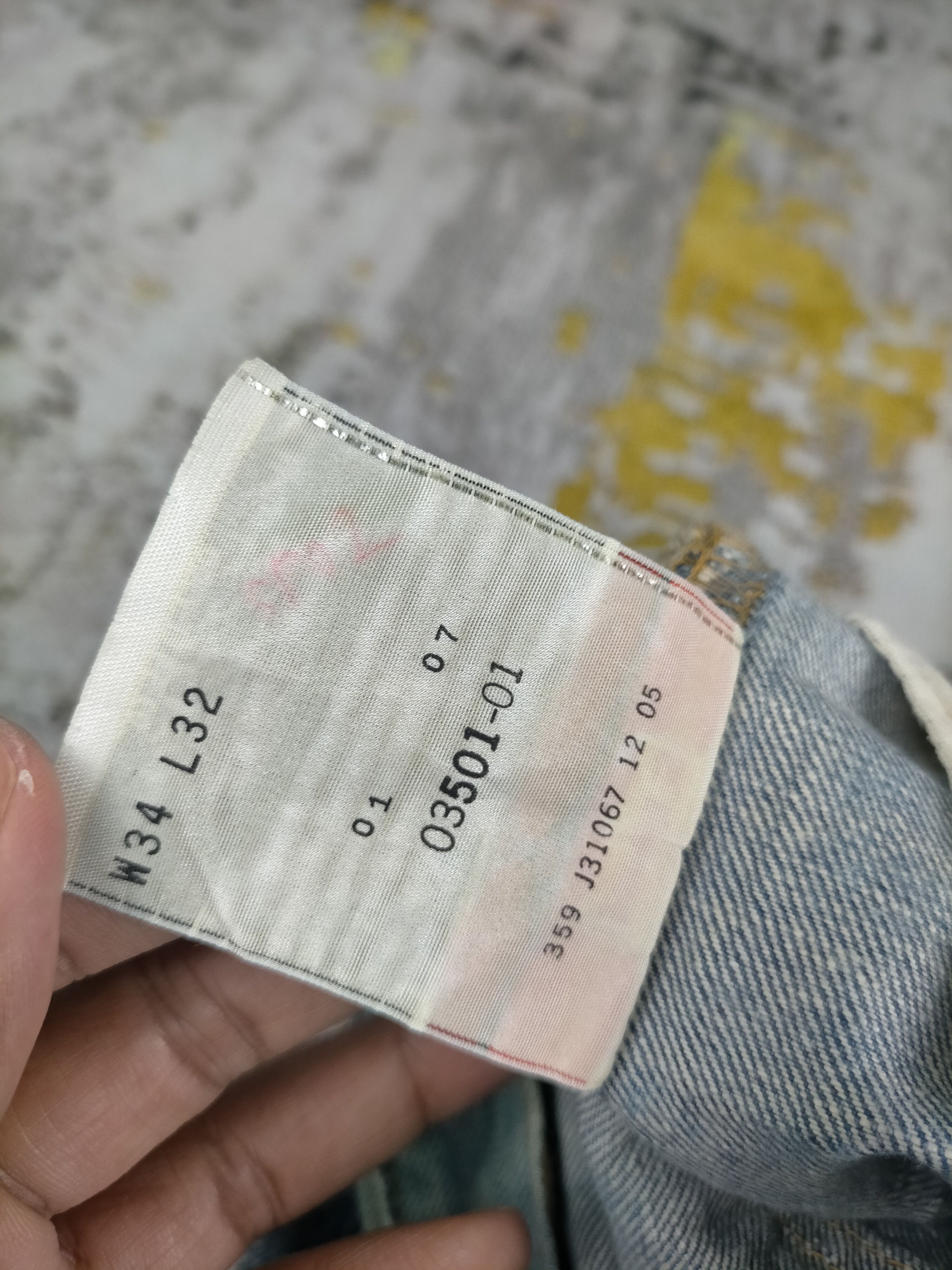 Levi's 🔥 Vintage 90s Levis 501 Button 359 Distressed Jeans Size US 34 / EU 50 - 8 Thumbnail