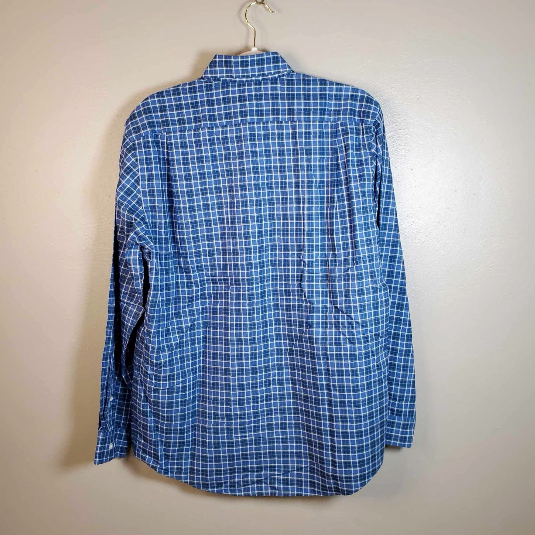 Vintage Ll Bean Mens Button Up Shirt Small Reg Blue Plaid S Size US S / EU 44-46 / 1 - 4 Thumbnail