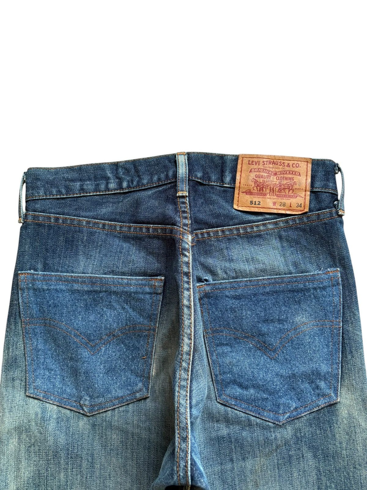 Levi's Vintage 90s Levis 512 Mud Wash Distressed Loose Jeans Size US 28 / EU 44 - 8 Thumbnail