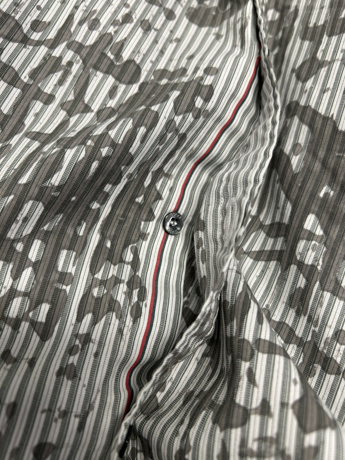 Gucci SS2013 Paint Splatter Striped Shirt Size US L / EU 52-54 / 3 - 6 Thumbnail