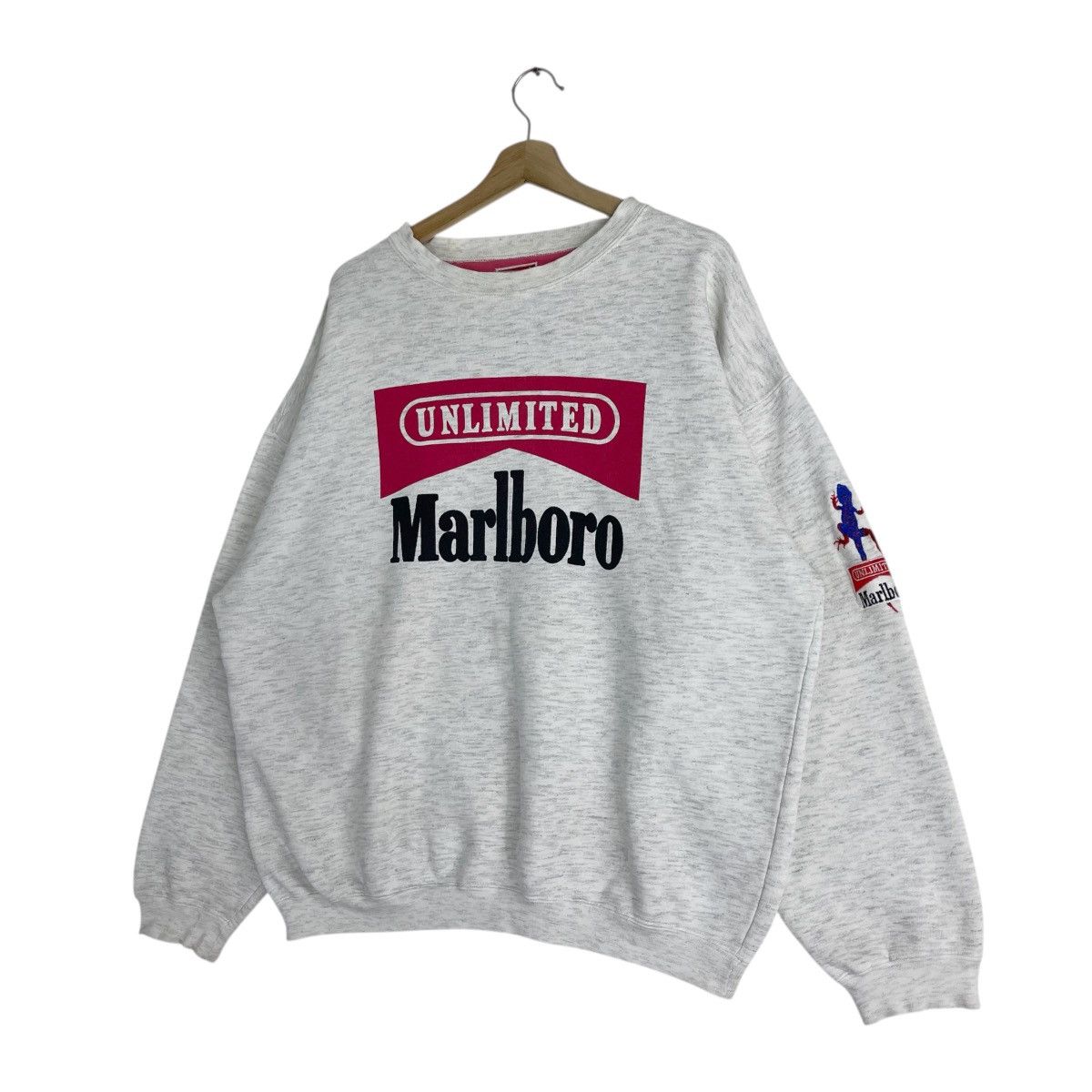 Marlboro × Marlboro Unlimited × Vintage 90’s Marlboro Unlimited Sweatshirt Size US XL / EU 56 / 4 - 5 Thumbnail