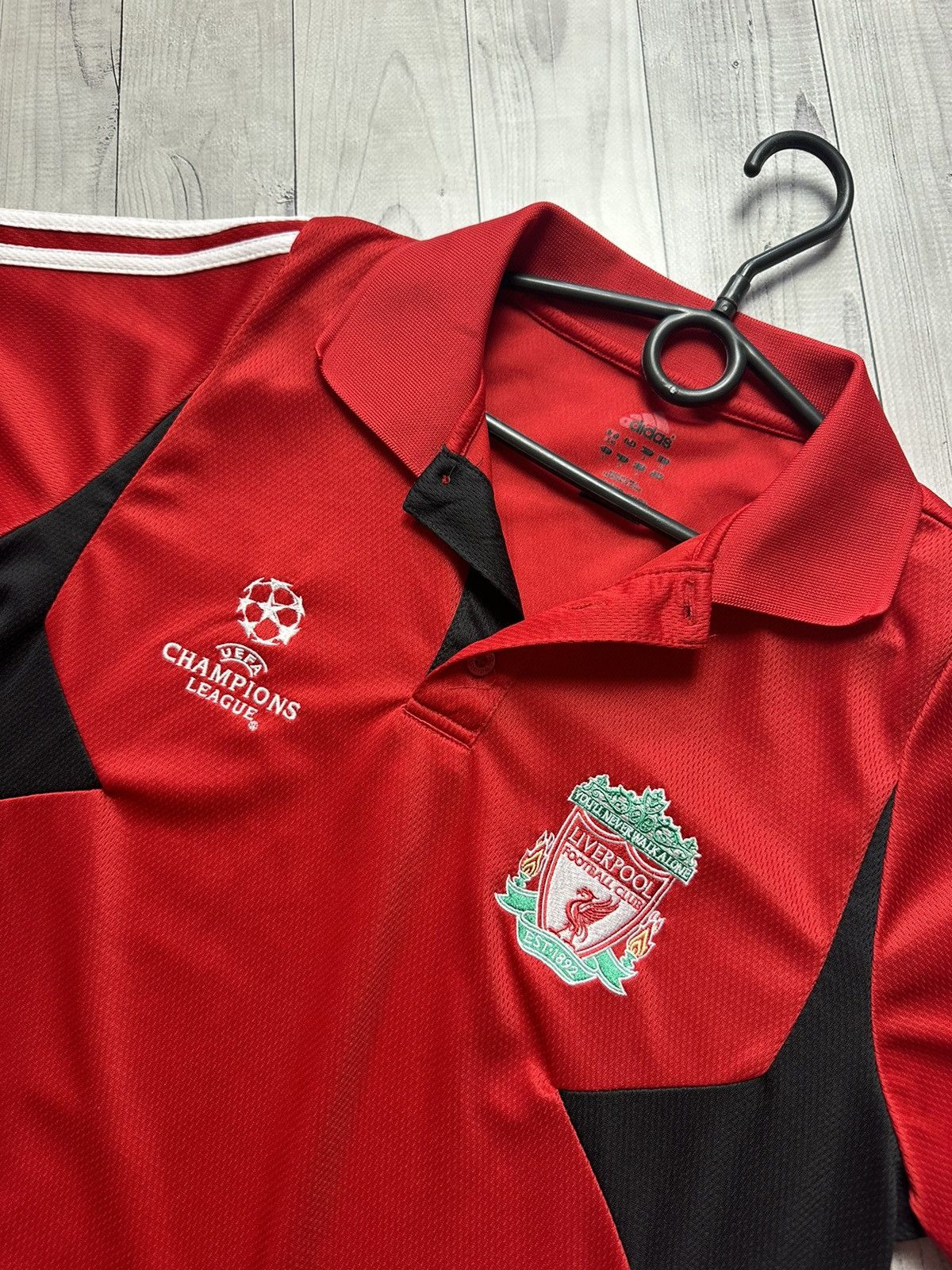 Vintage Vintage adidas Liverpool soccer polo size S champions league Size US S / EU 44-46 / 1 - 6 Thumbnail