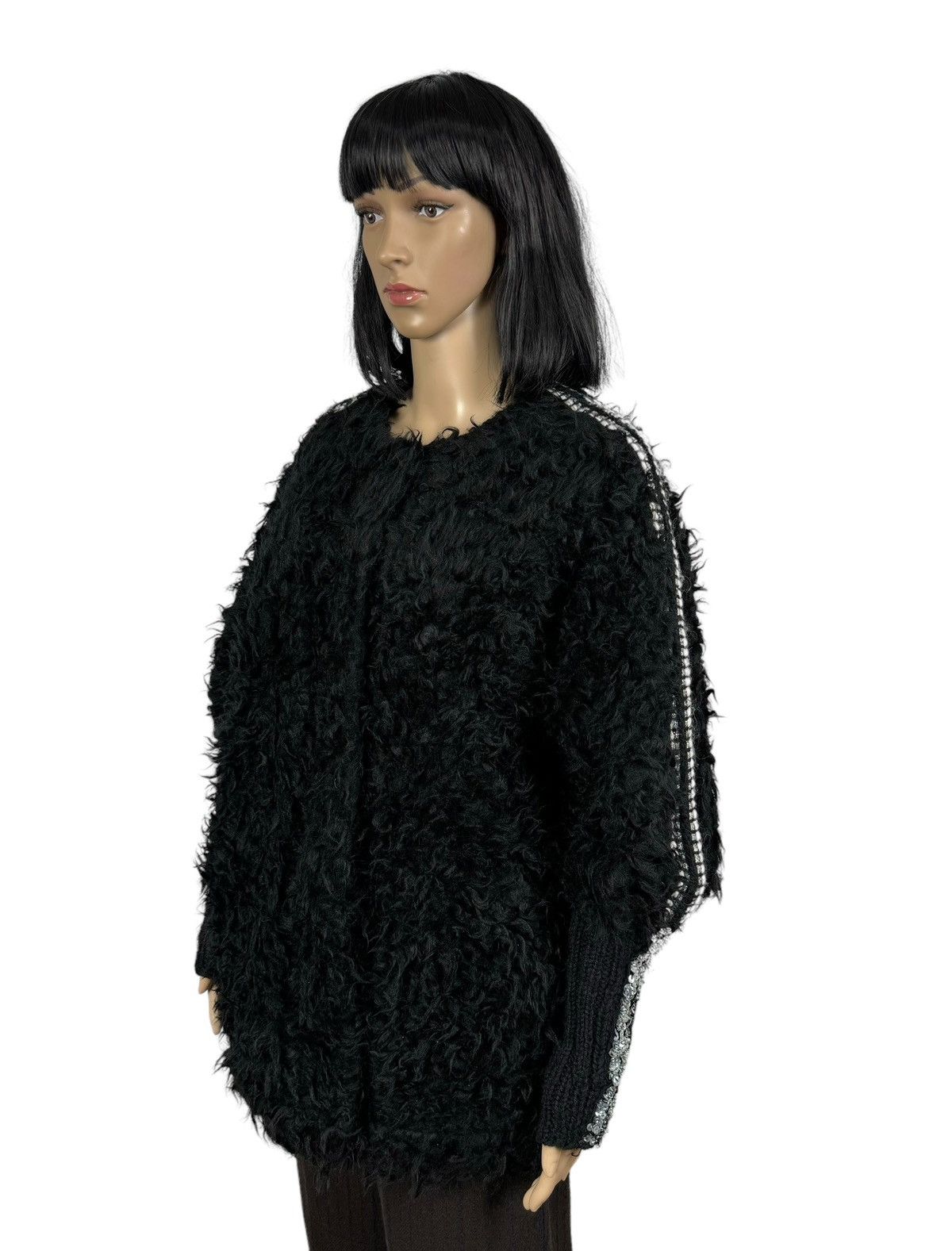 Designer Maria Grazia Severi Faux Fur Coat Sequin Decorated size 42 Size M / US 6-8 / IT 42-44 - 7 Thumbnail