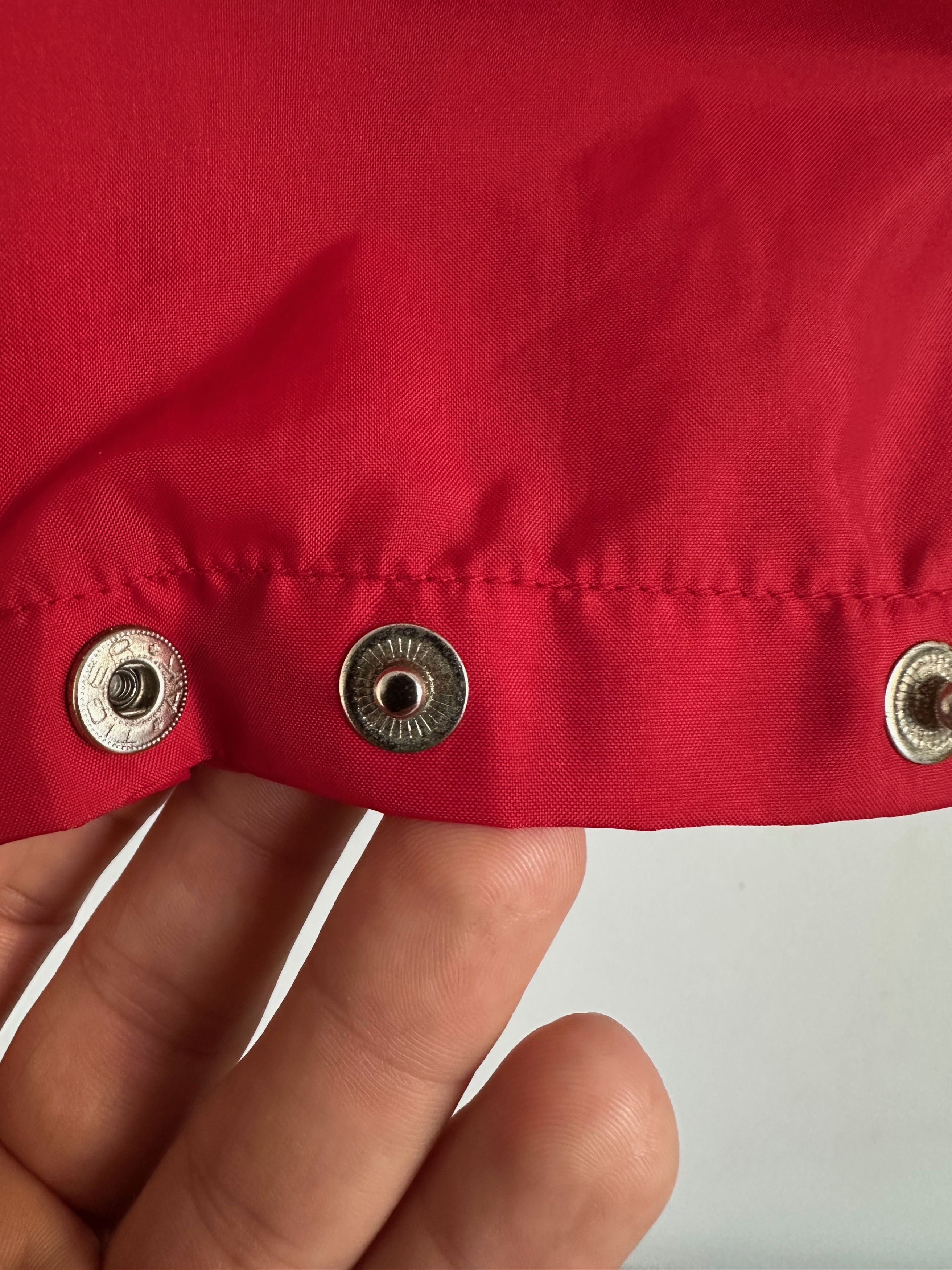 Adidas 80's Adidas rain jacket vintage red hooded Size US L / EU 52-54 / 3 - 4 Thumbnail