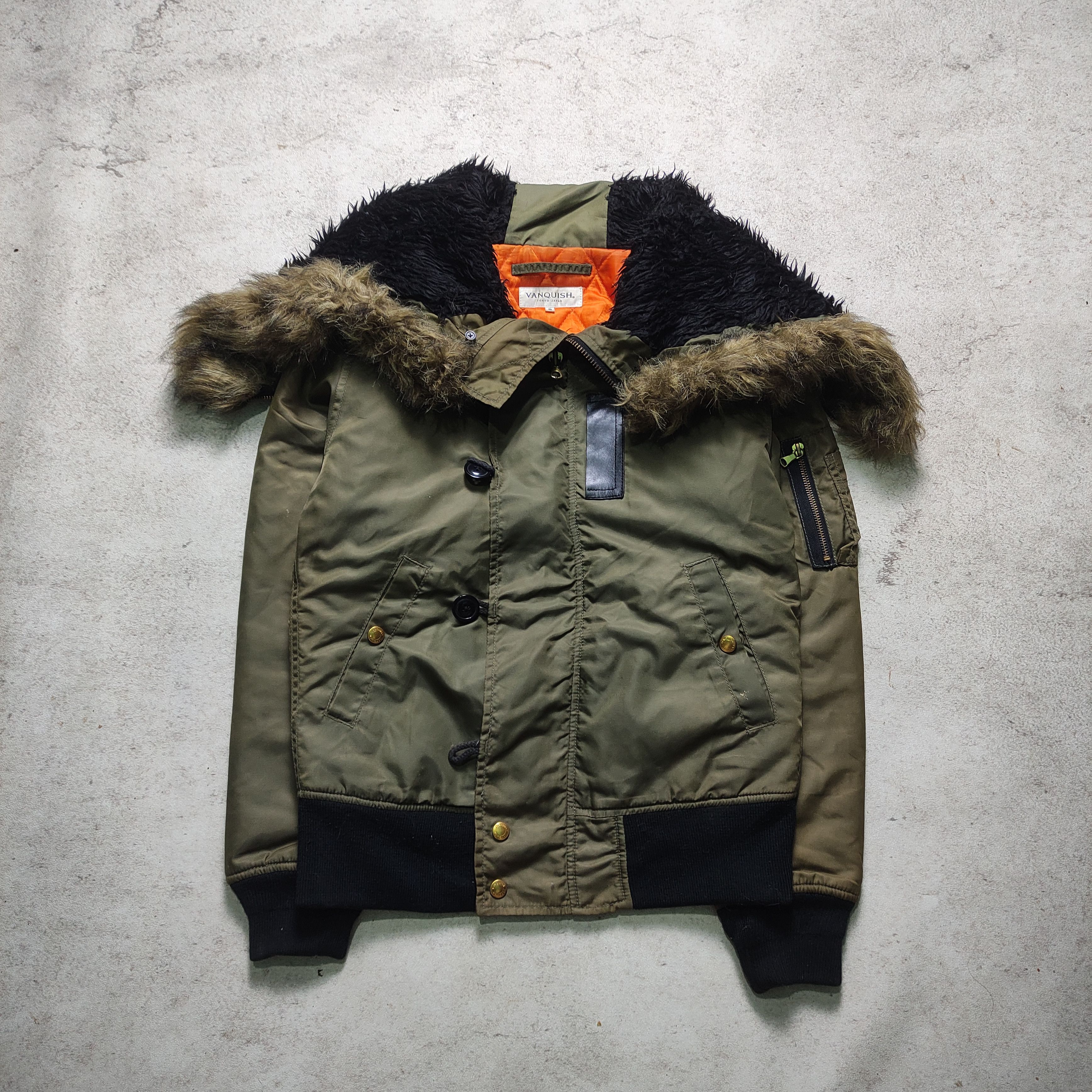 If Six Was Nine × Japanese Brand × Vanquish Vanquish N3B Fur Jacket style Ifsixwasnine LGB Size US S / EU 44-46 / 1 - 7 Thumbnail