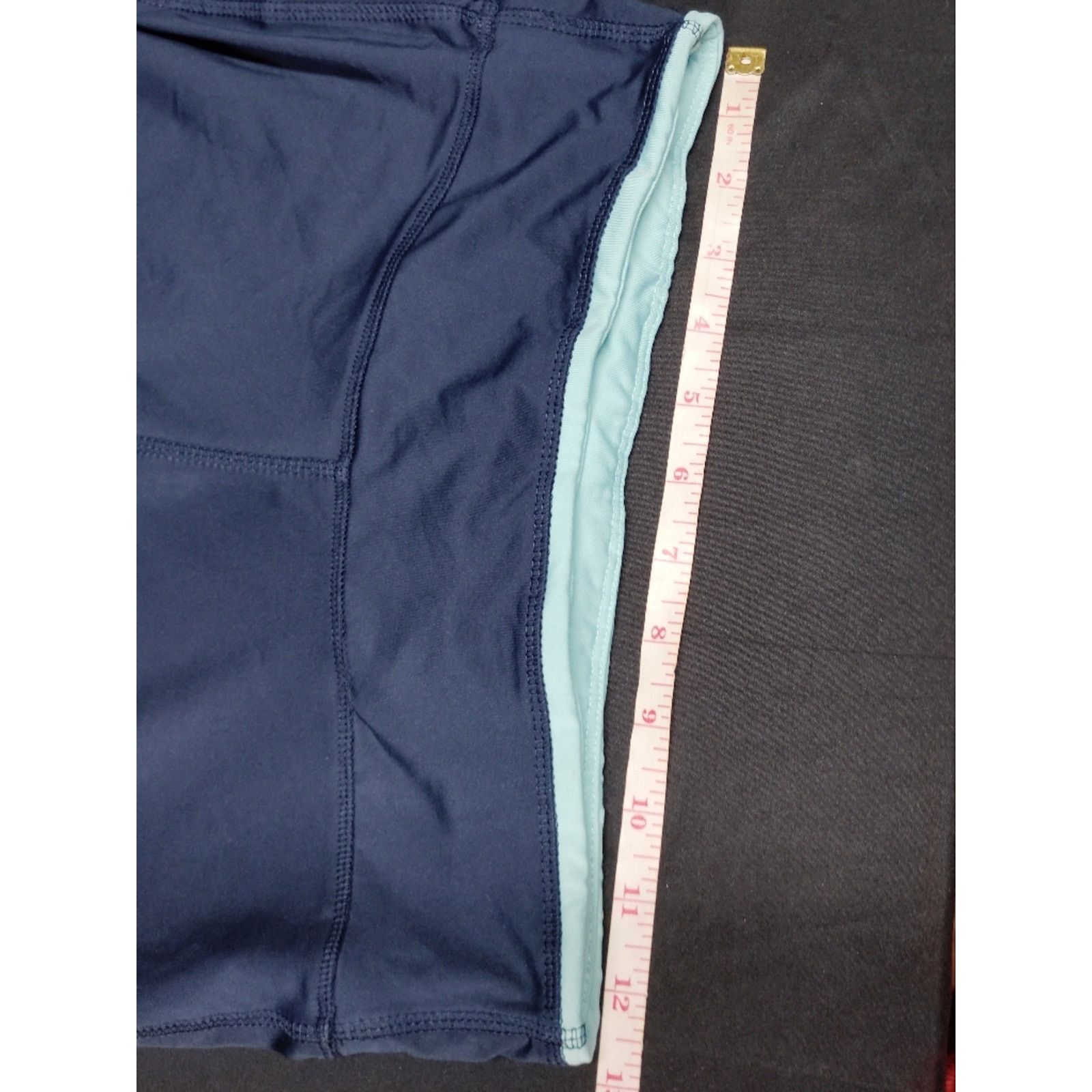 Nike Nike Navy Blue & Aqua Athletic Capris with Light Blue Swoosh Size 26" / US 2 / IT 38 - 5 Thumbnail