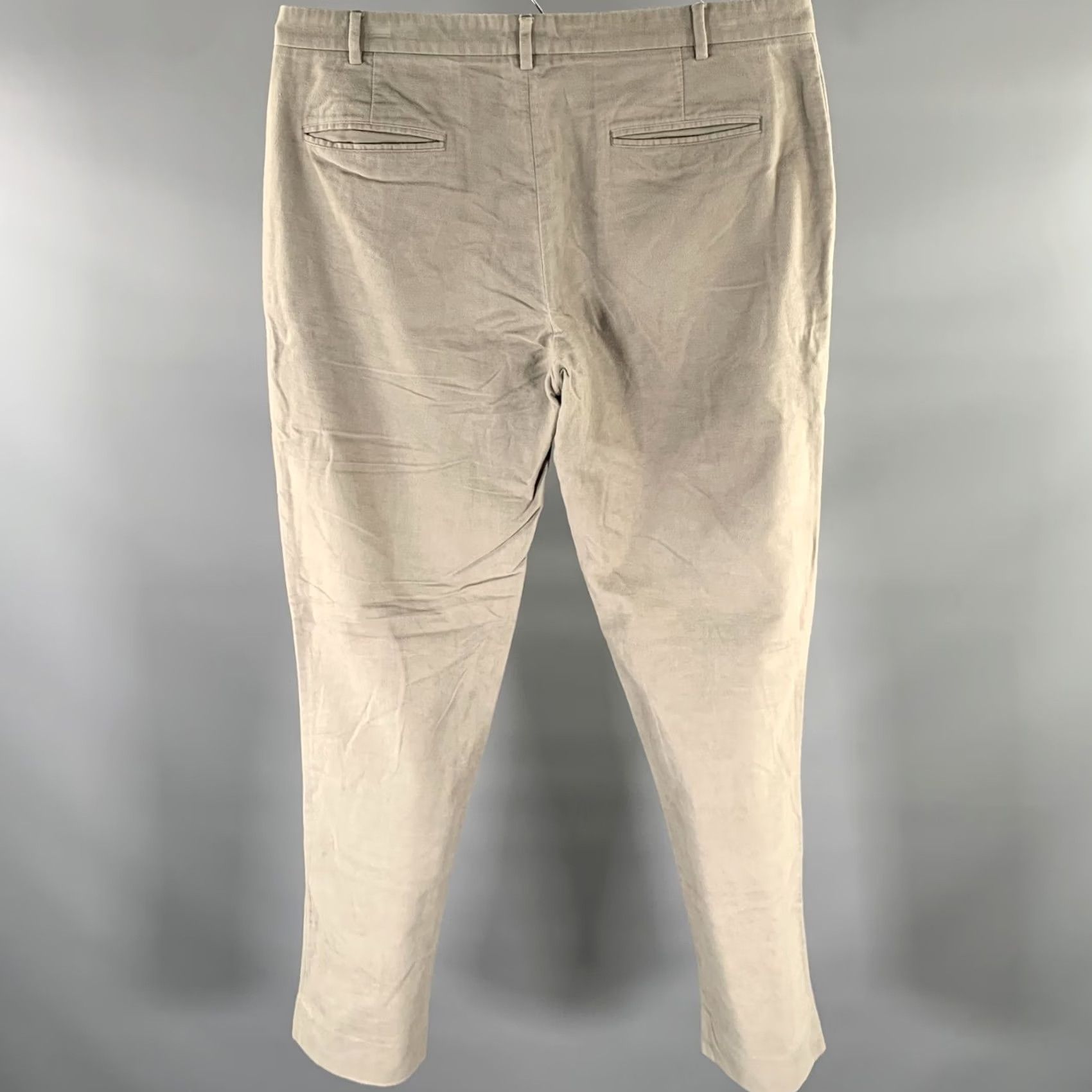 Maison Margiela MAISON MARGIELA Casual Pants Grey Cotton Straight Size 34 Size US 34 / EU 50 - 3 Thumbnail