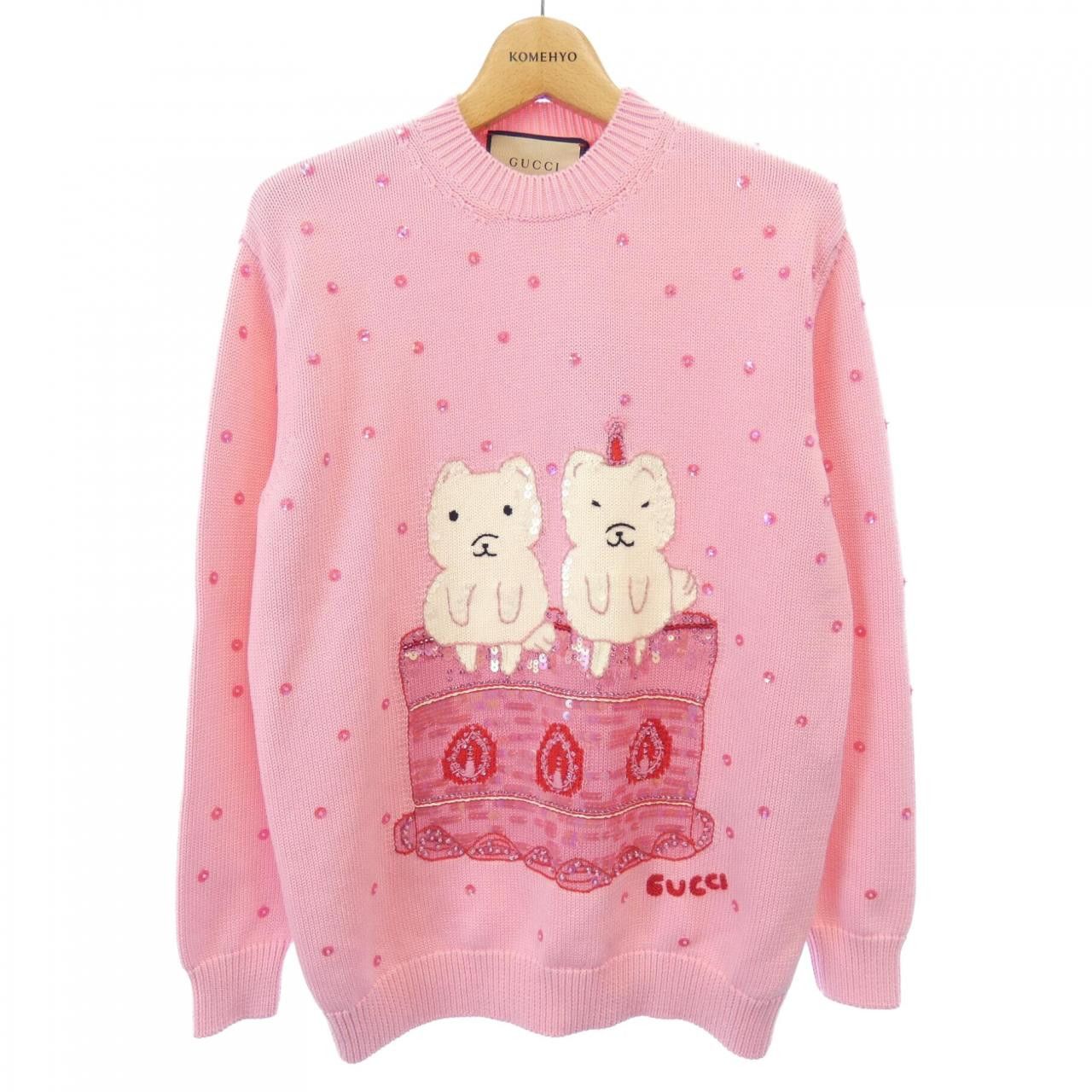 Gucci Gucci Gucci 735372 XKC25 Knit Cotton Tops 735372XKC25 DUTY FREE for USA Size ONE SIZE - 1 Thumbnail