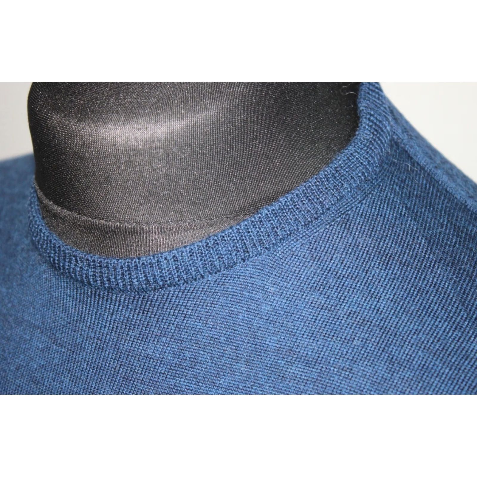 Vintage Stenstroms mens blue jumper pullover Size S 100% wool Size US S / EU 44-46 / 1 - 2 Thumbnail