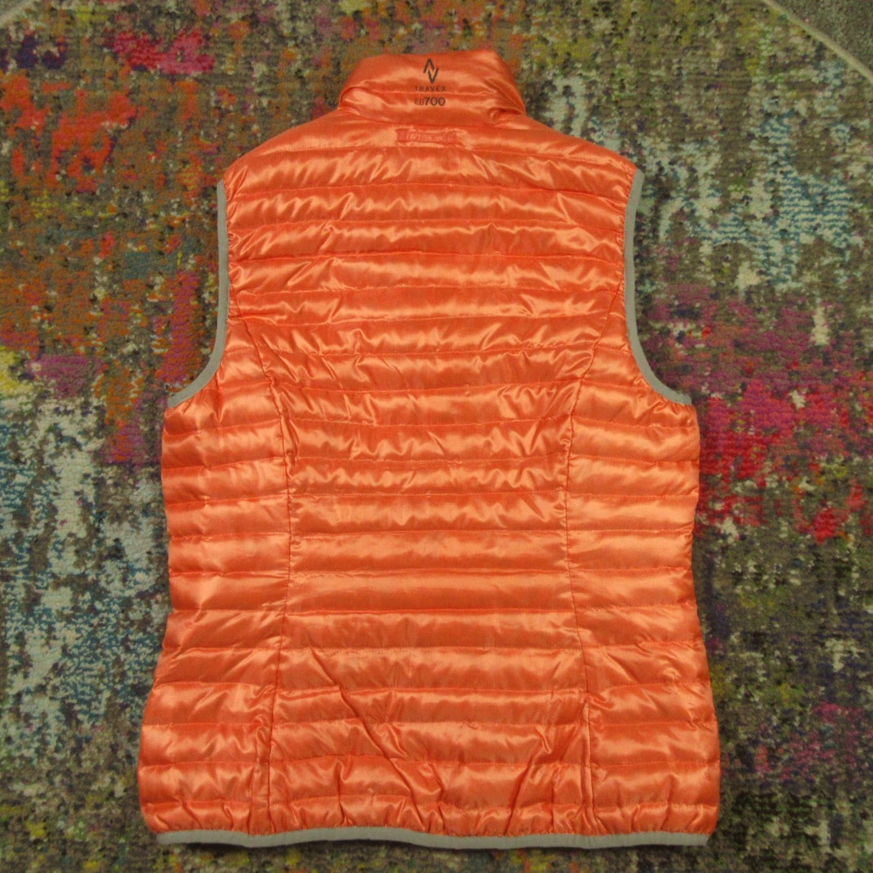 Eddie Bauer Eddie Bauer Down Puffer Vest Womens S Peach Travex EB 700 Fill Packable EUC Size S / US 4 / IT 40 - 2 Thumbnail