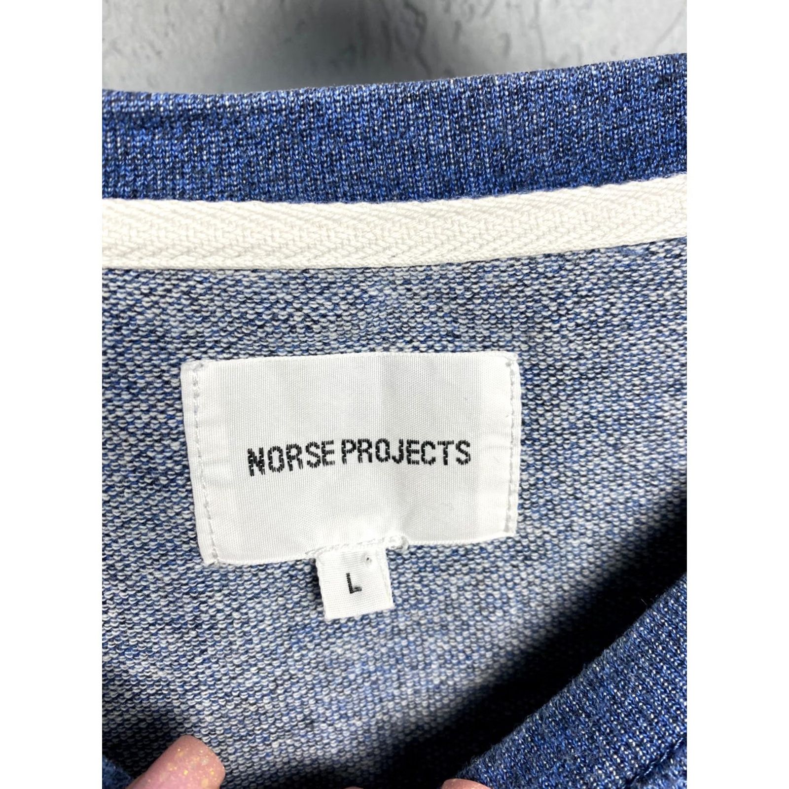 Norse Projects Norse Projects Vintage Mens Crew Neck Sweatshirt L Blue Sweatshirt Mens Size US L / EU 52-54 / 3 - 4 Thumbnail
