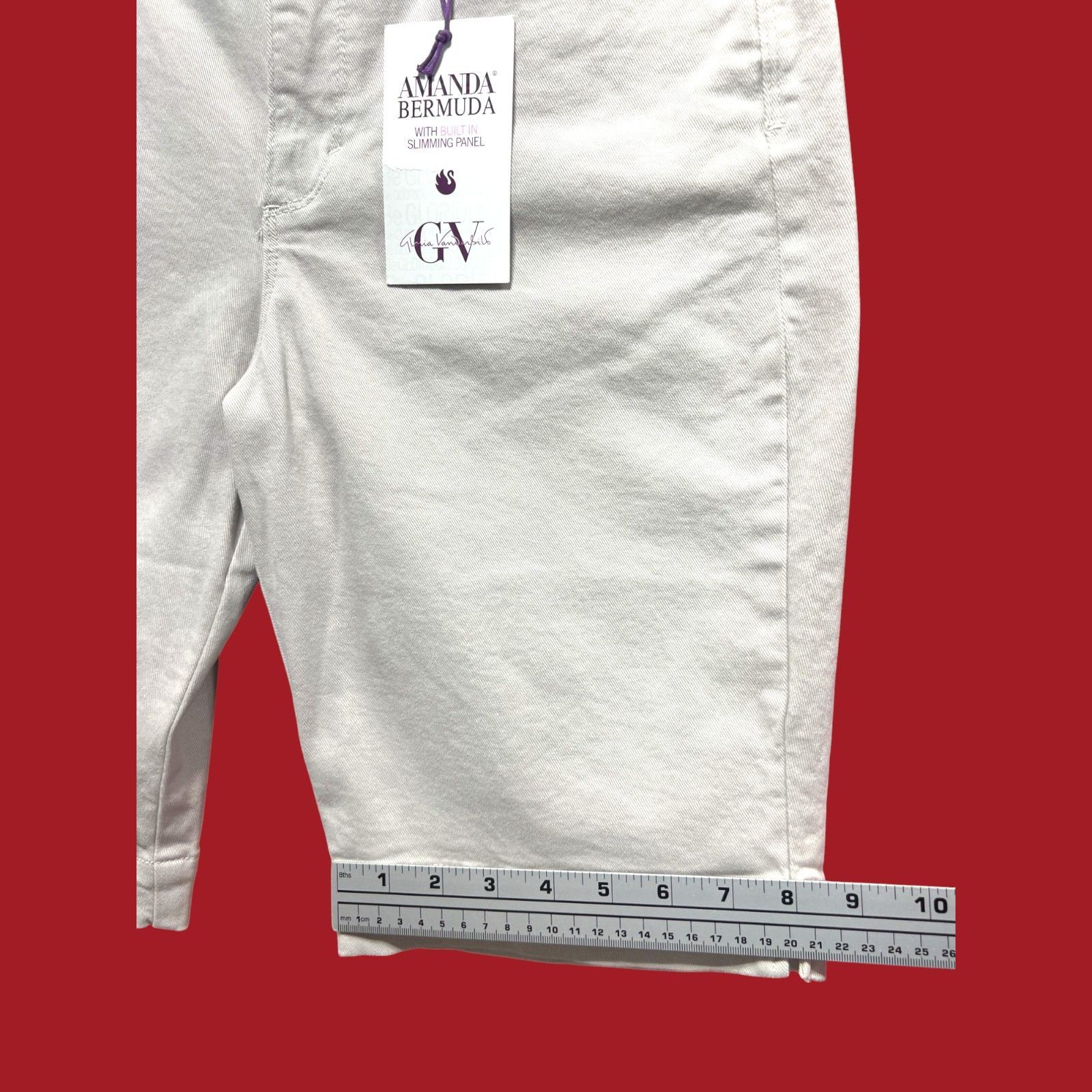 Other Amanda - Women's Classic Rise Stretch Bermuda Shorts - With/ Size 28" / US 6 / IT 42 - 7 Thumbnail