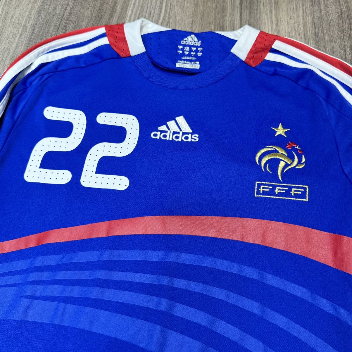 Adidas France 08/09 home shirt #22 Ribery Size US S / EU 44-46 / 1 - 3 Thumbnail