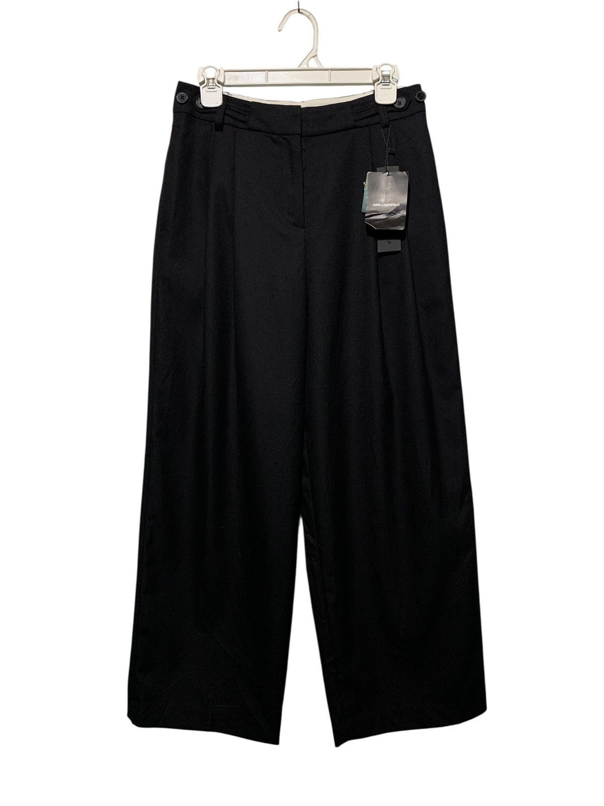 Karl Lagerfeld BRAND NEW wide leg pleated tailored pants Size 28" / US 6 / IT 42 - 1 Thumbnail
