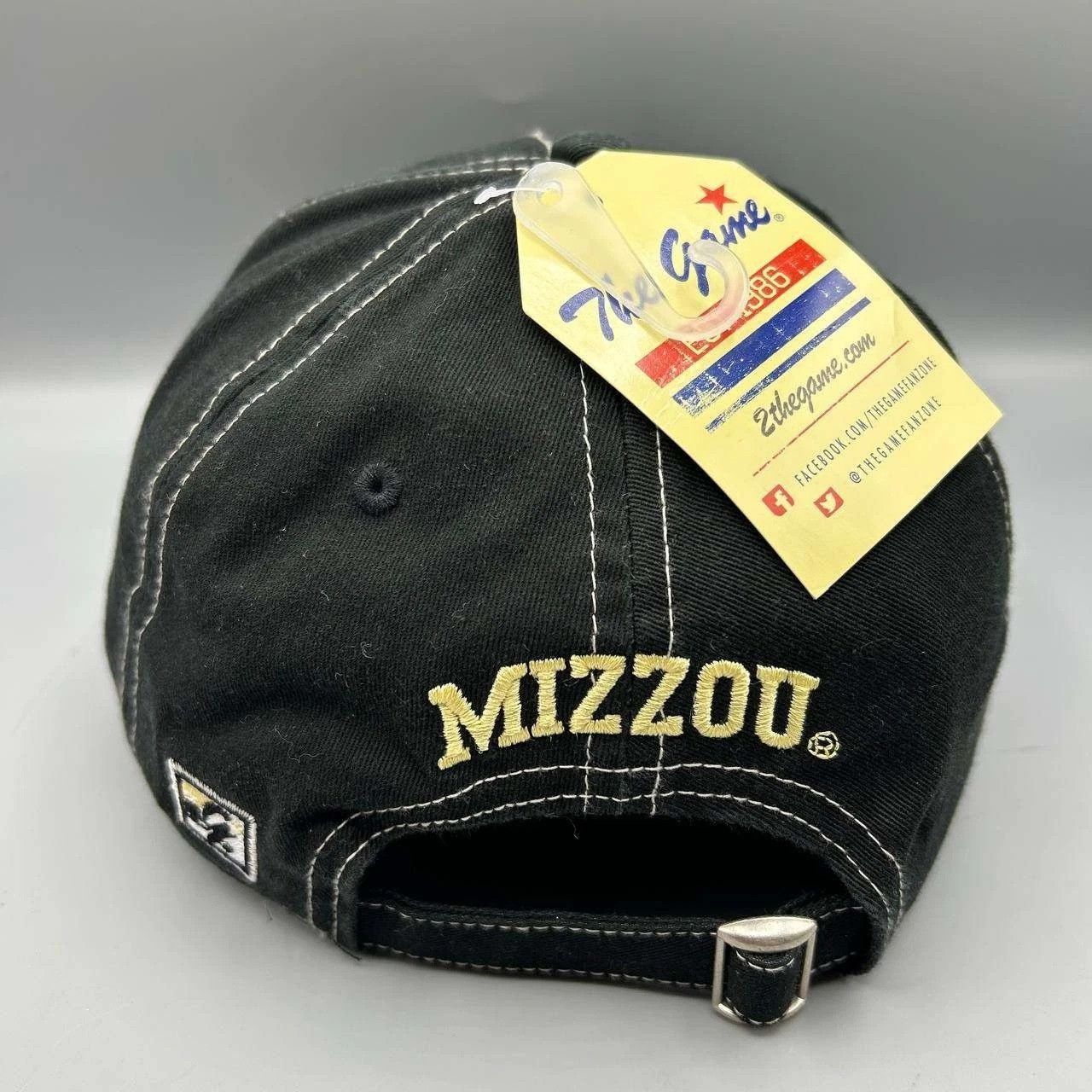 The Game Vintage Missouri Tigers Hat Men Black NCAA Strap Back Cotton Size ONE SIZE - 6 Thumbnail