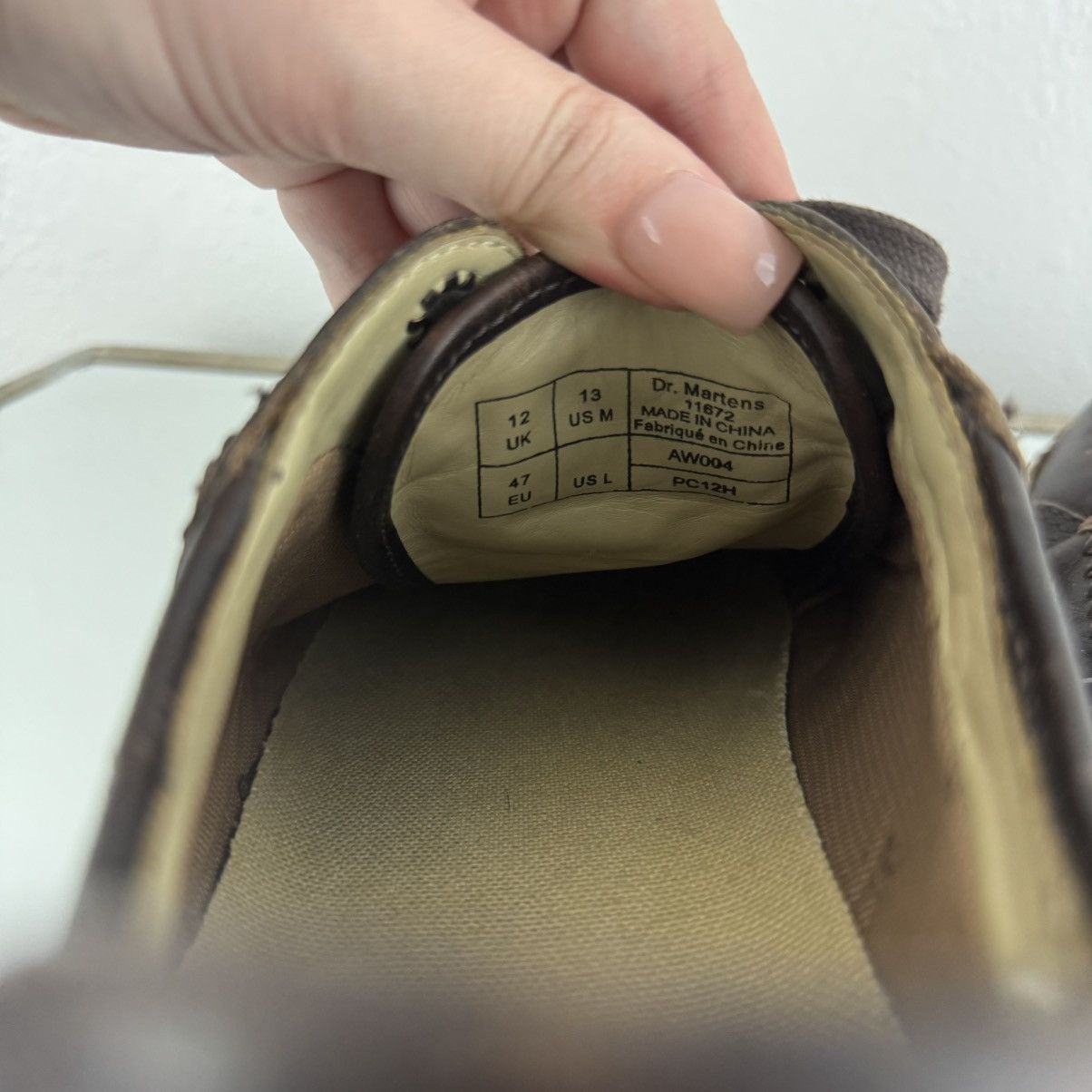 Dr. Martens DR. MARTENS Mens Dark Brown Leather Lace Up Oxford Sneakers Size US 13 / EU 46 - 10 Thumbnail