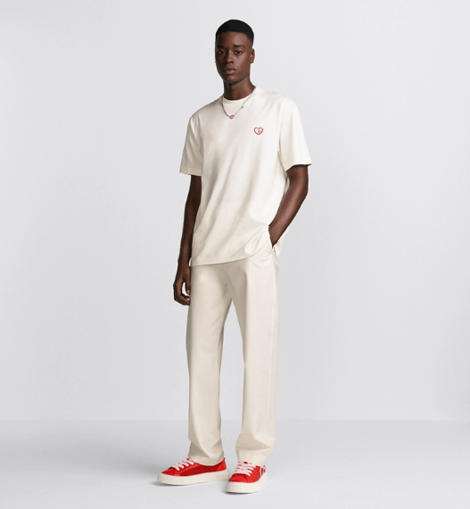Dior o1w1db10525 493J69 Relaxed-Fit T-Shirt in White Size US L / EU 52-54 / 3 - 5 Thumbnail